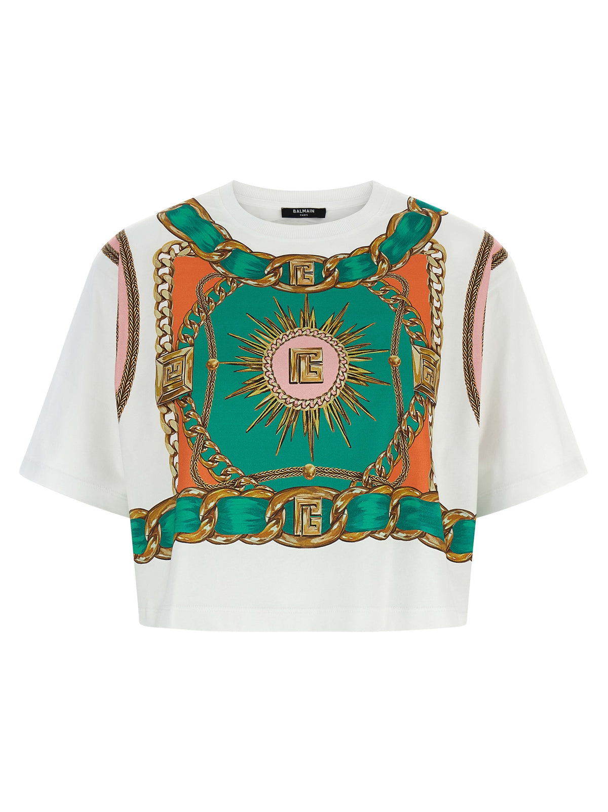 Balmain Multicolor Cotton T-Shirt