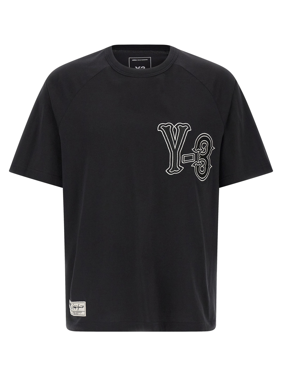 Y-3 Black Cotton T-Shirt