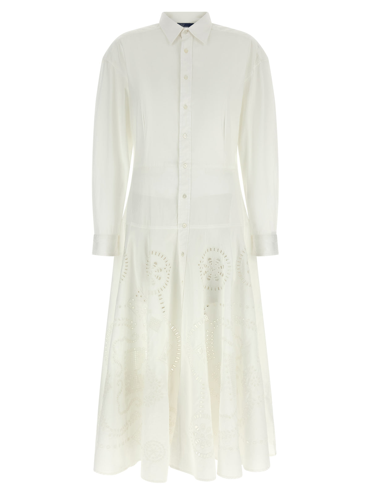 Polo Ralph Lauren White Cotton Midi Dress