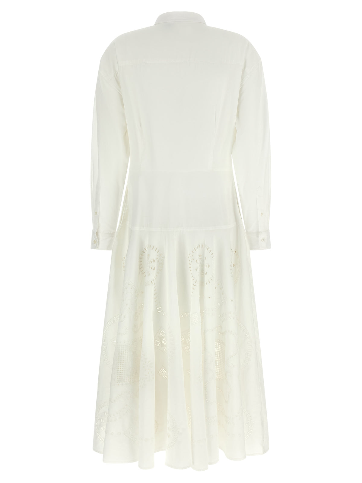 Polo Ralph Lauren White Cotton Midi Dress
