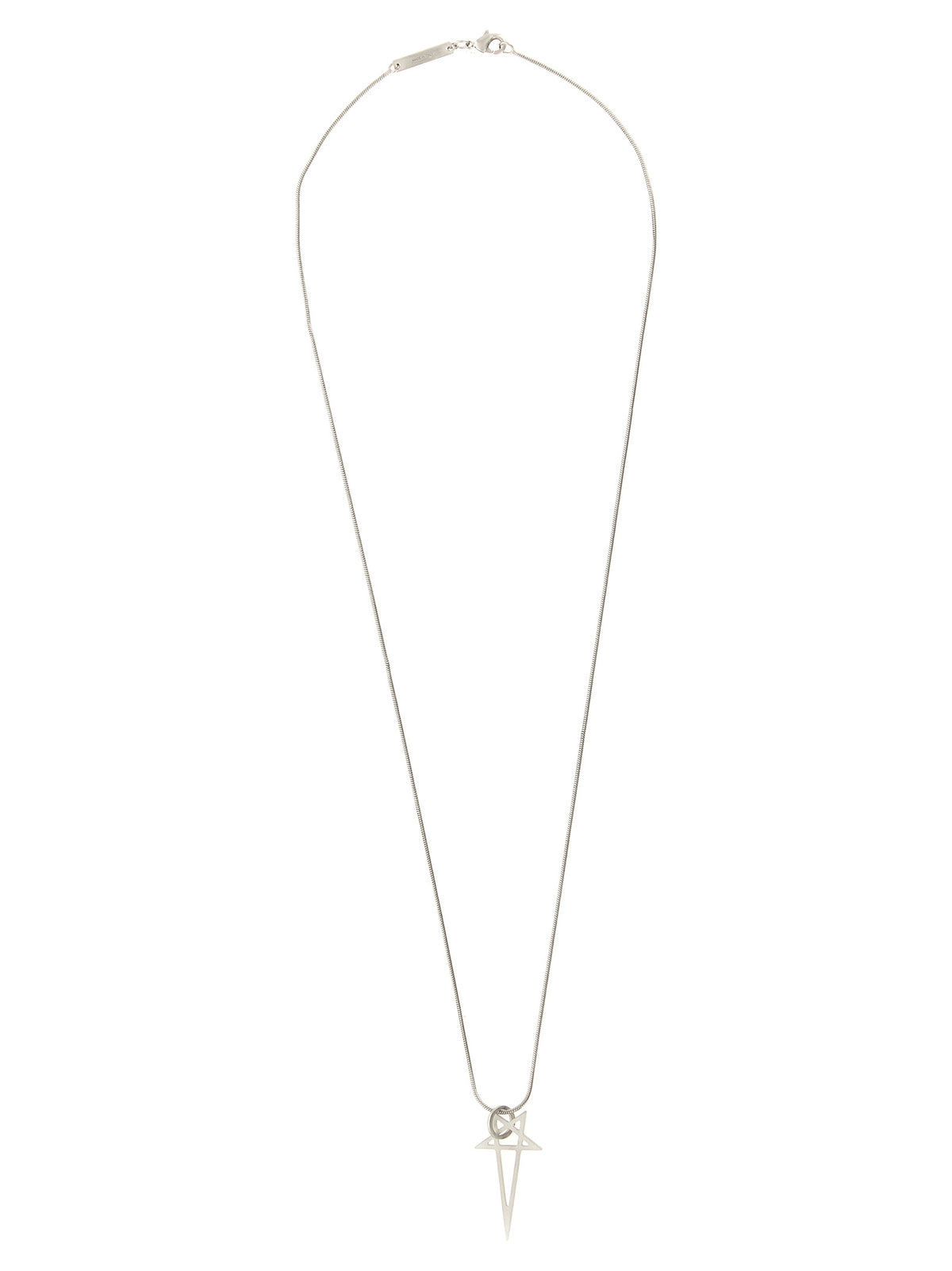 Rick Owens Silver Brass Necklace