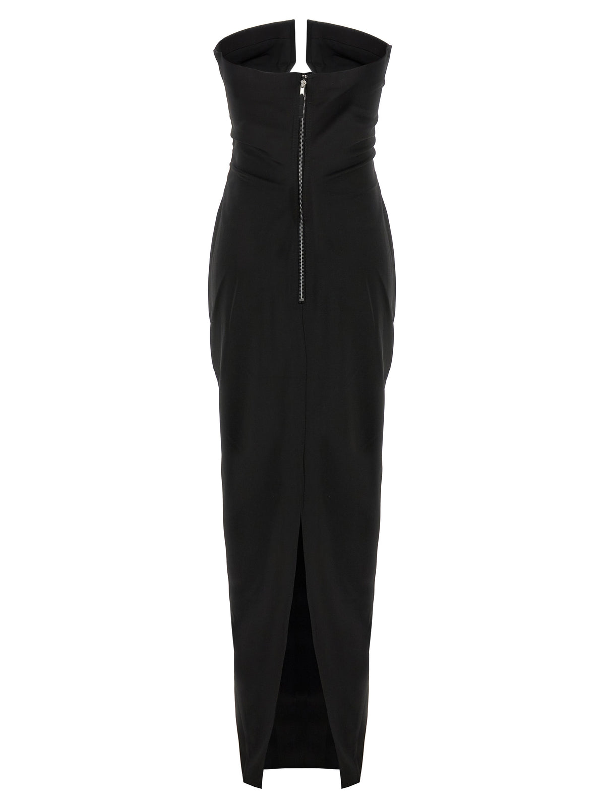 Rick Owens Black Wool Long Dress