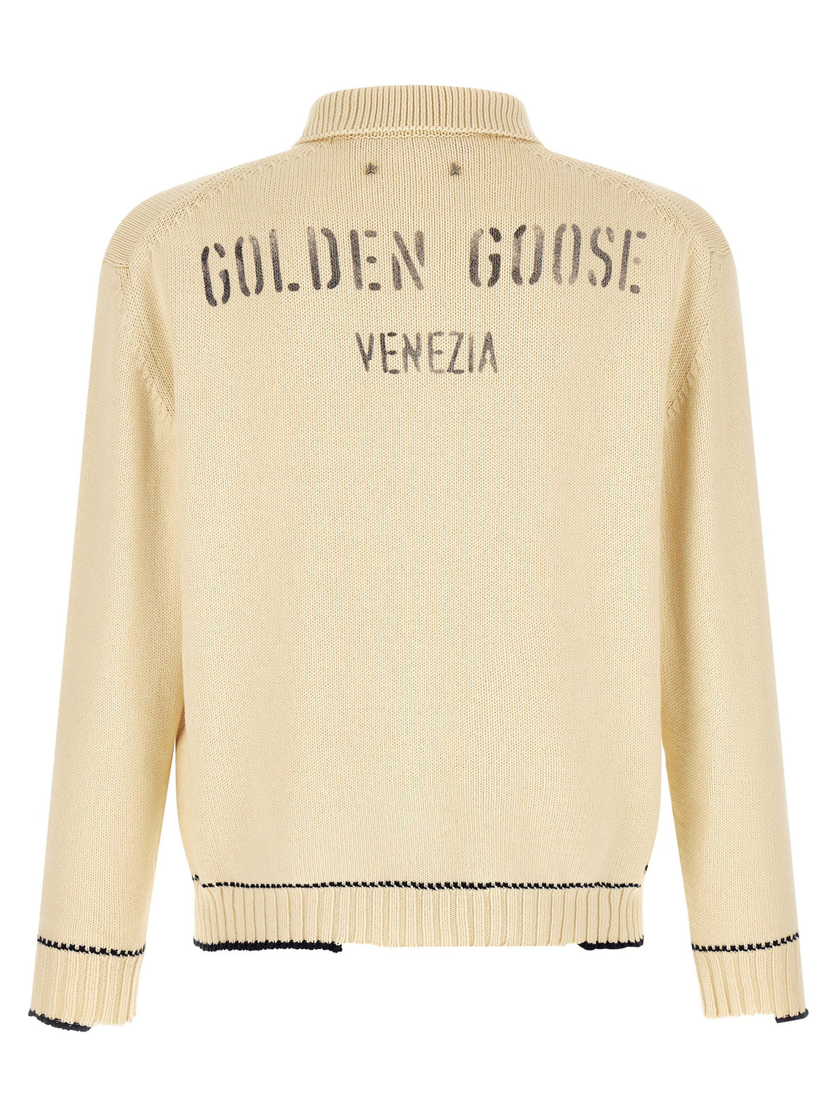 Golden Goose White Cotton Polo Shirt