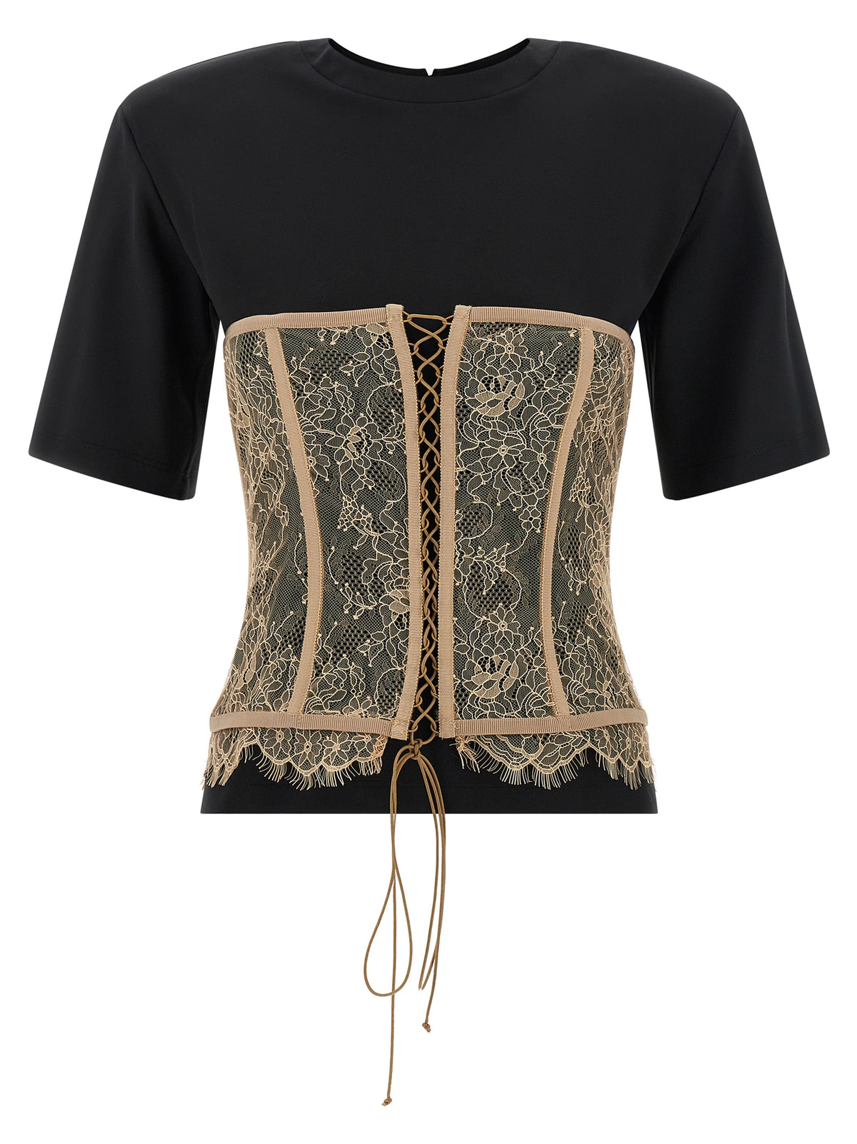 Giuseppe Di Morabito Black Viscose T-Shirt