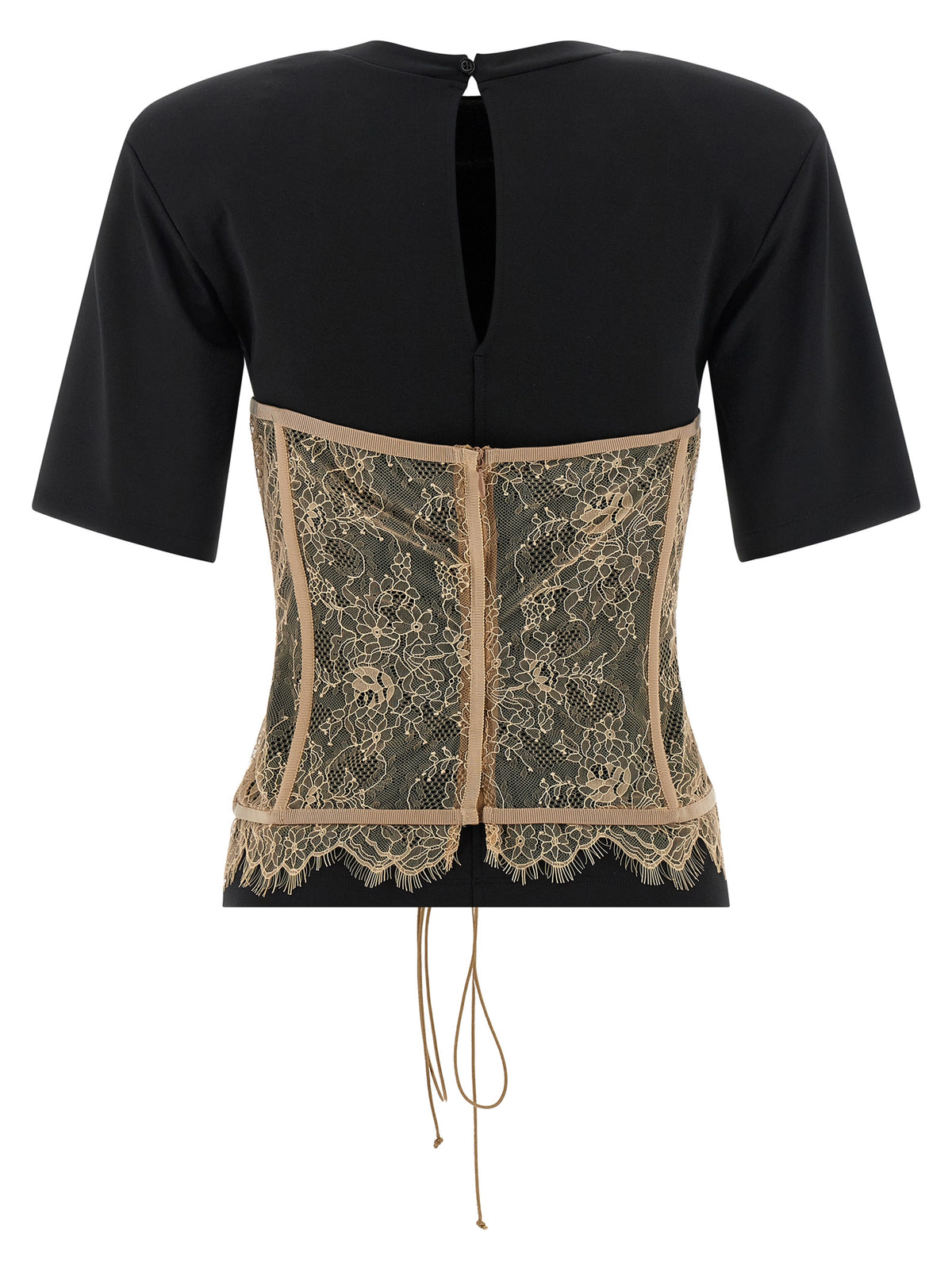 Giuseppe Di Morabito Black Viscose T-Shirt