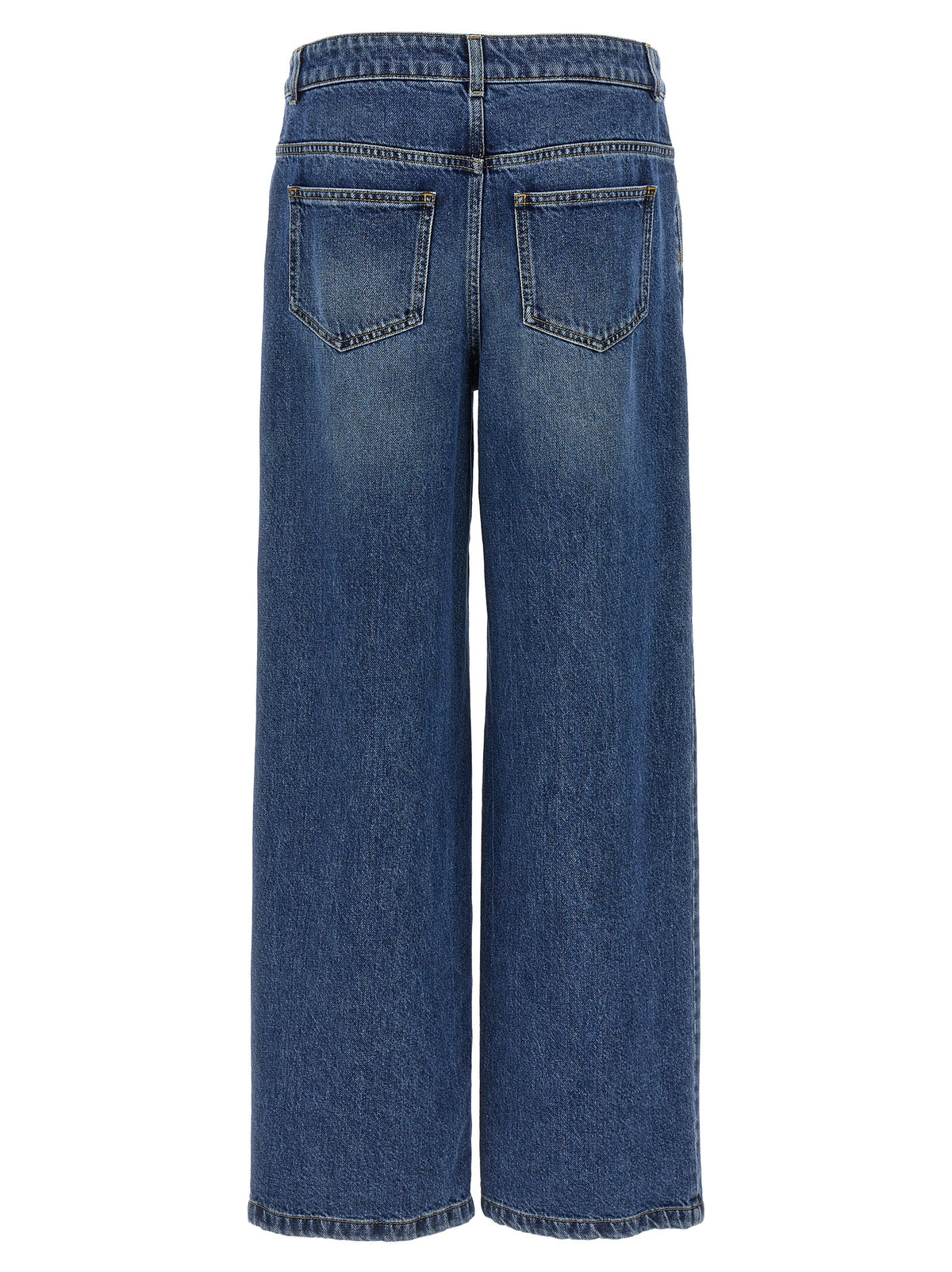 Moschino Blue Cotton Relaxed Fit Jeans