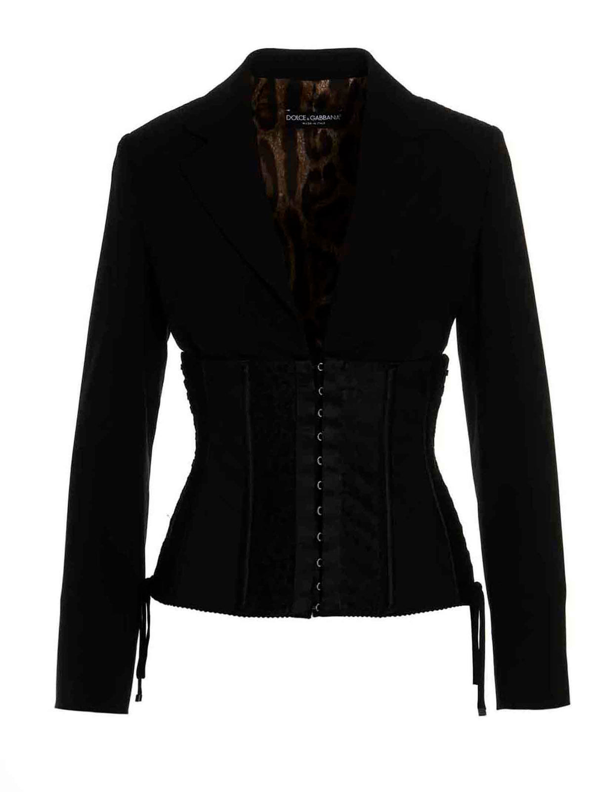Dolce & Gabbana Black Virgin Wool Blazer