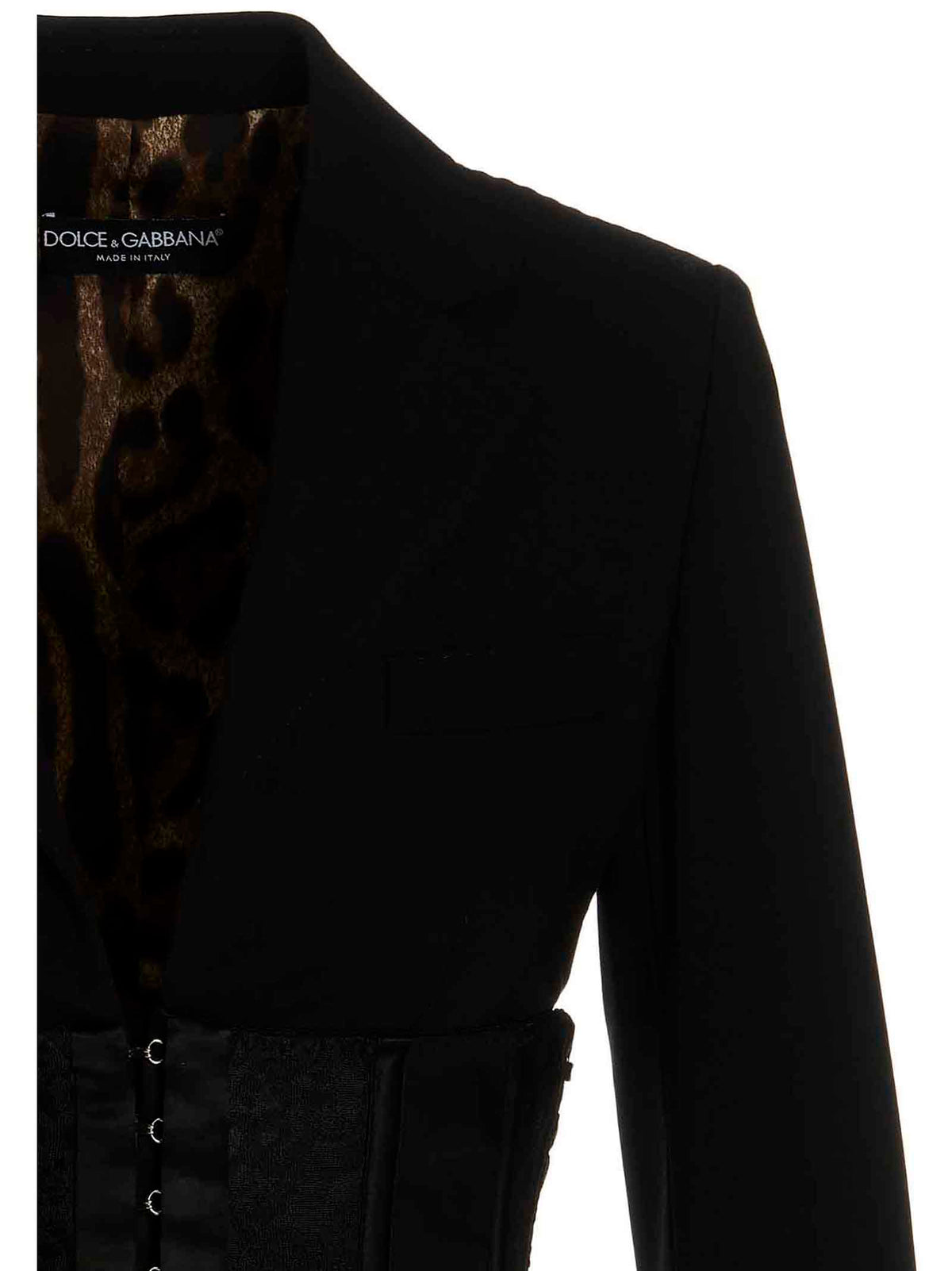 Dolce & Gabbana Black Virgin Wool Blazer