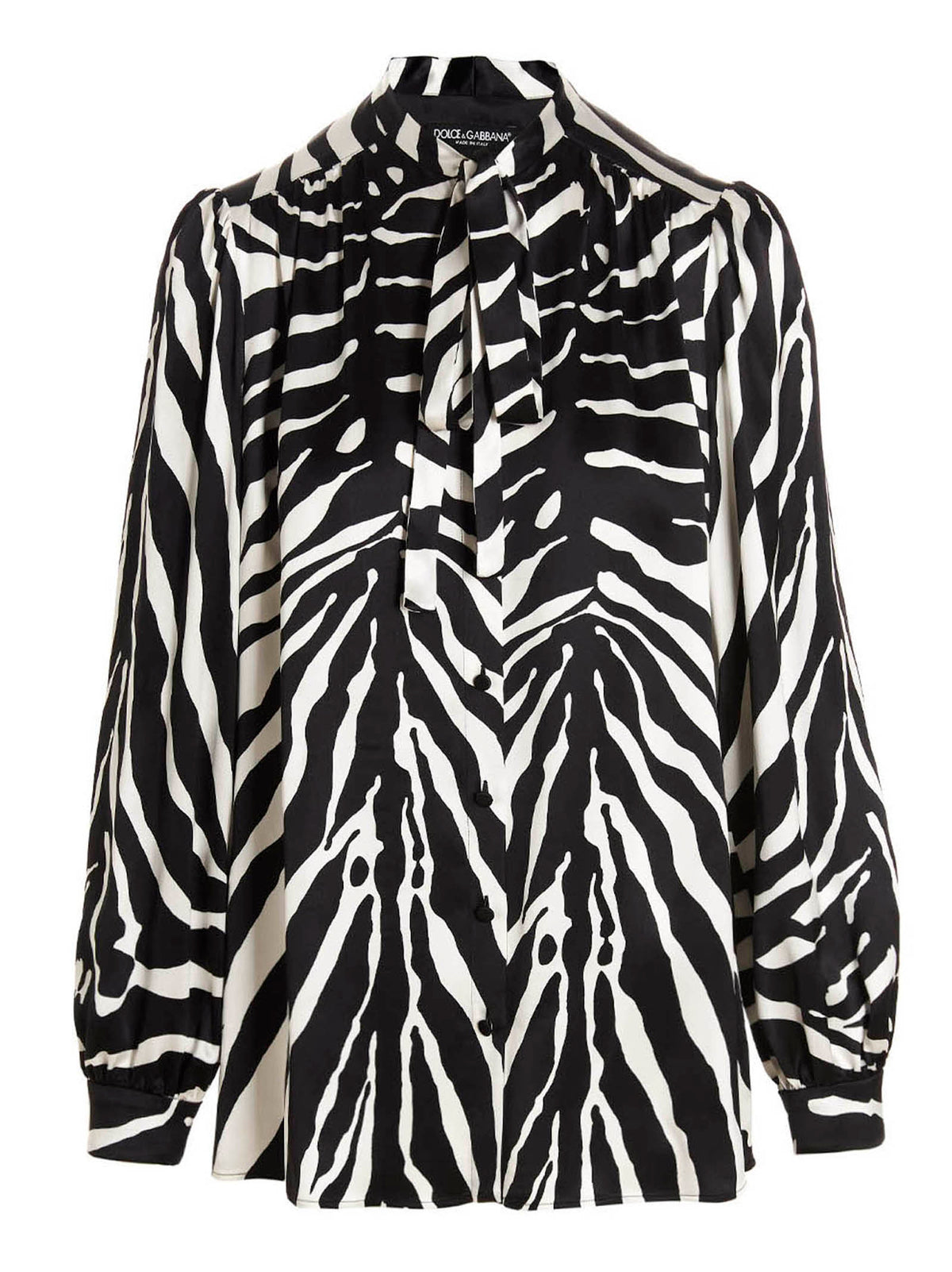 Dolce & Gabbana Bicolor Silk Blouse