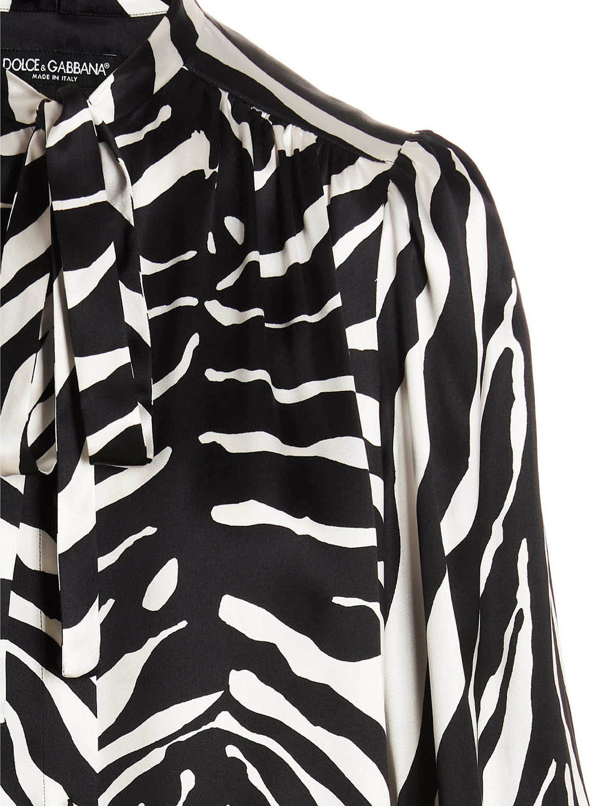 Dolce & Gabbana Bicolor Silk Blouse