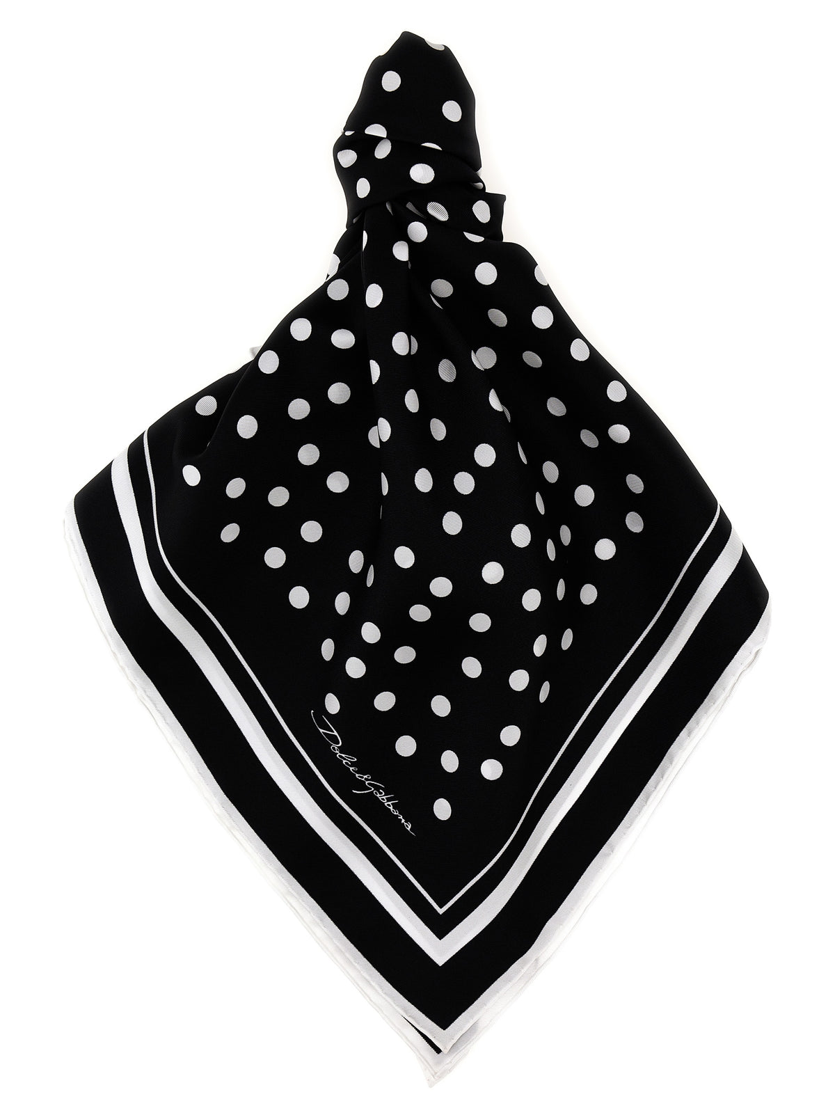 Dolce & Gabbana Bicolor Silk Scarf