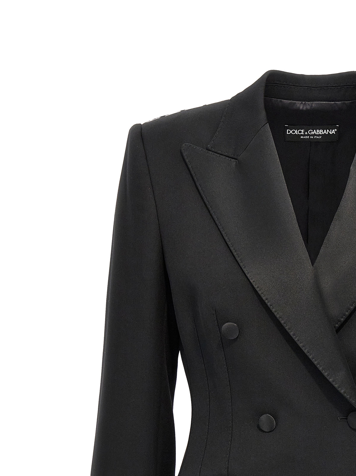 Dolce & Gabbana Black Virgin Wool Blazer