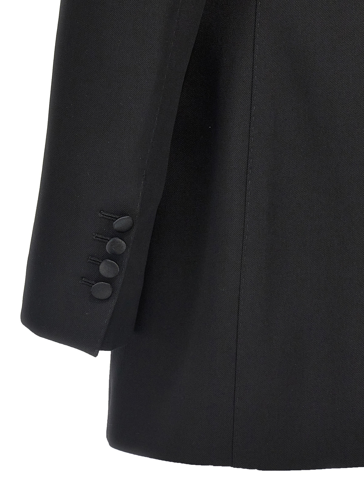 Dolce & Gabbana Black Virgin Wool Blazer