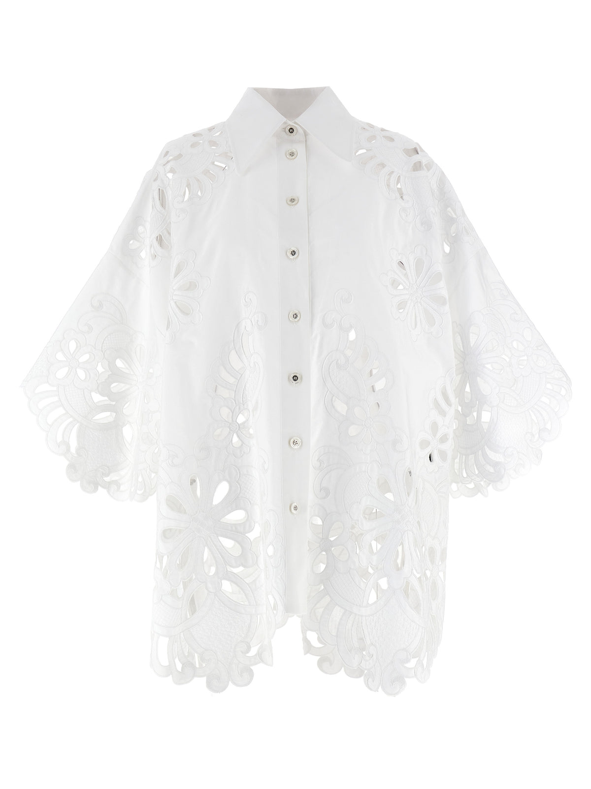 Dolce & Gabbana White Cotton Blouse
