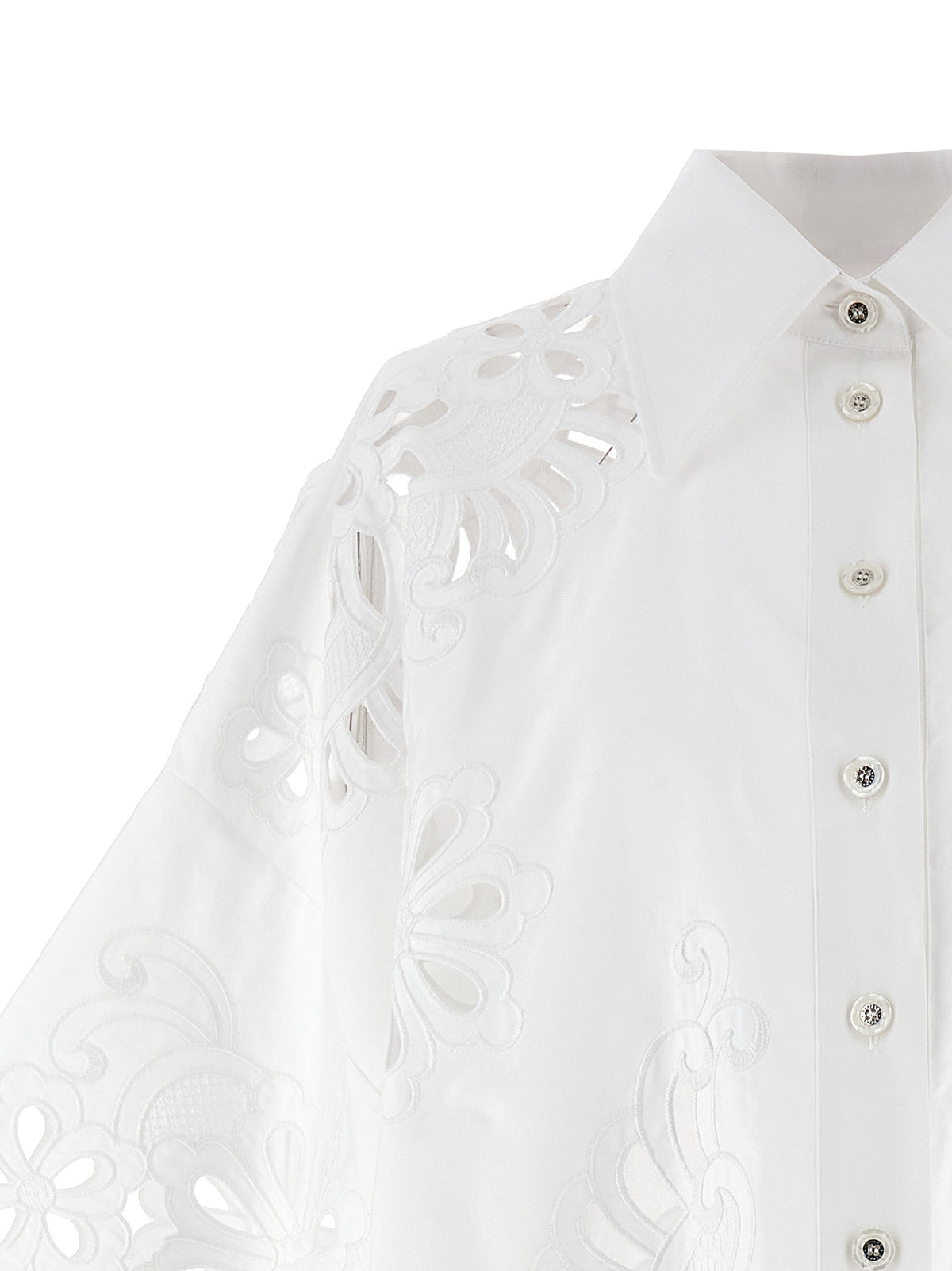 Dolce & Gabbana White Cotton Blouse