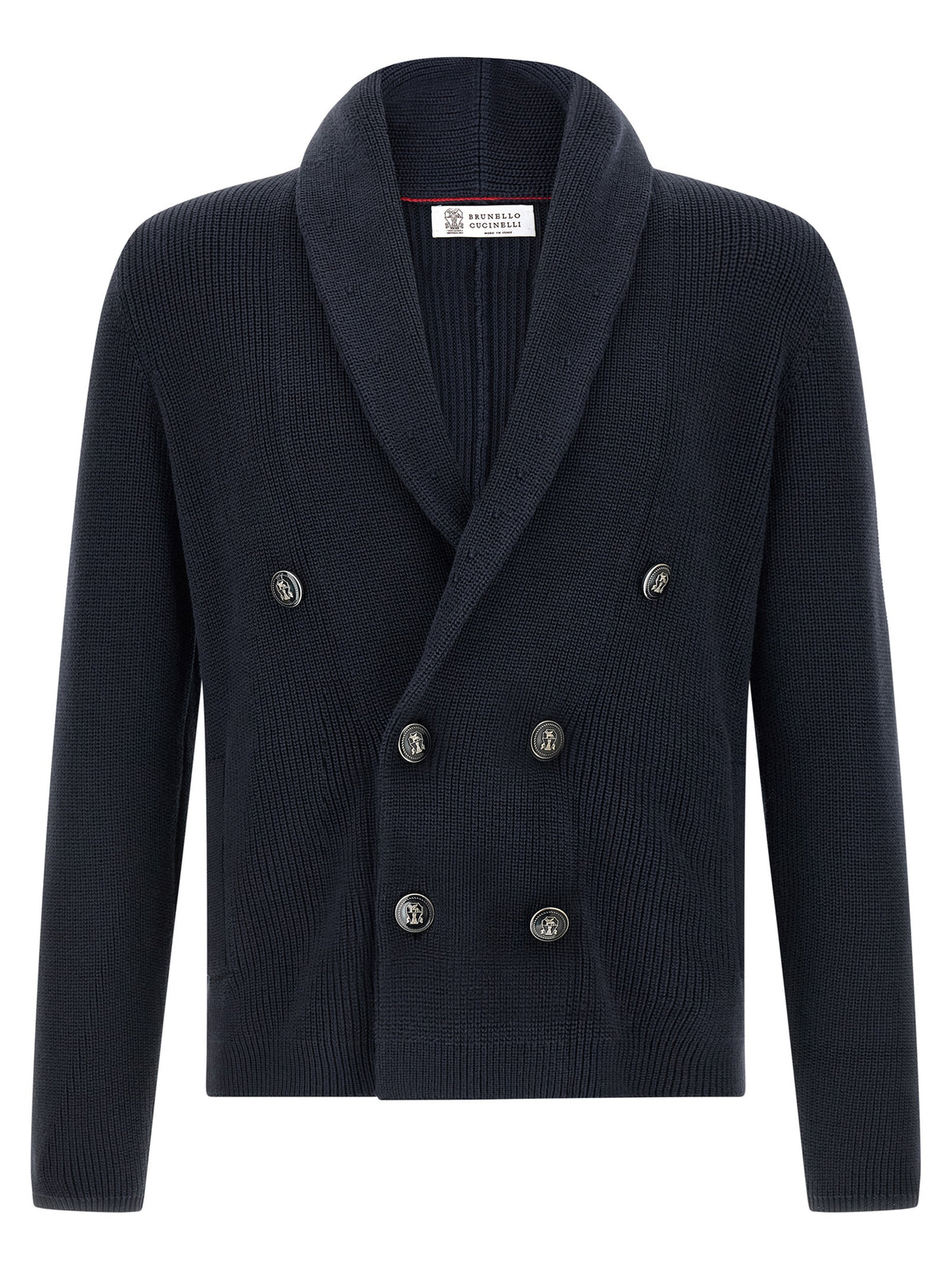 Brunello Cucinelli Blue Cotton Cardigan