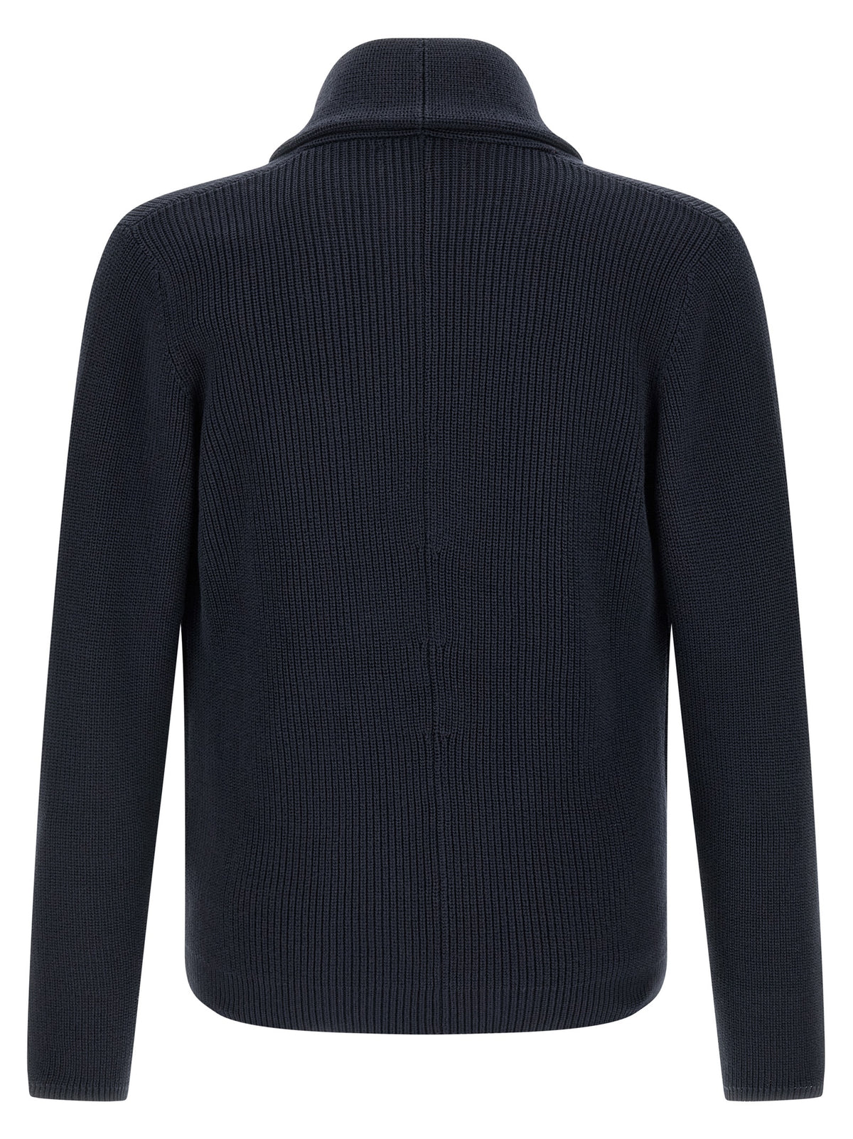 Brunello Cucinelli Blue Cotton Cardigan