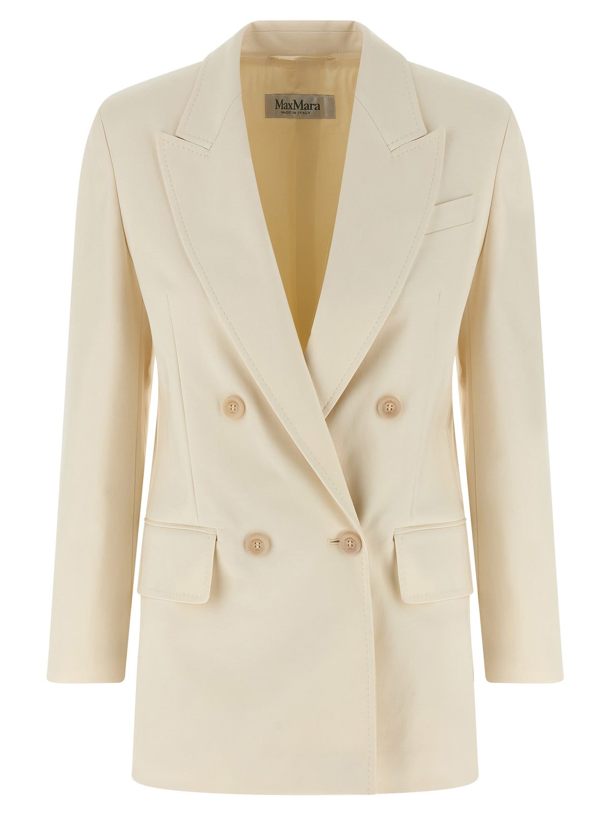 Max Mara White Cotton Blazer