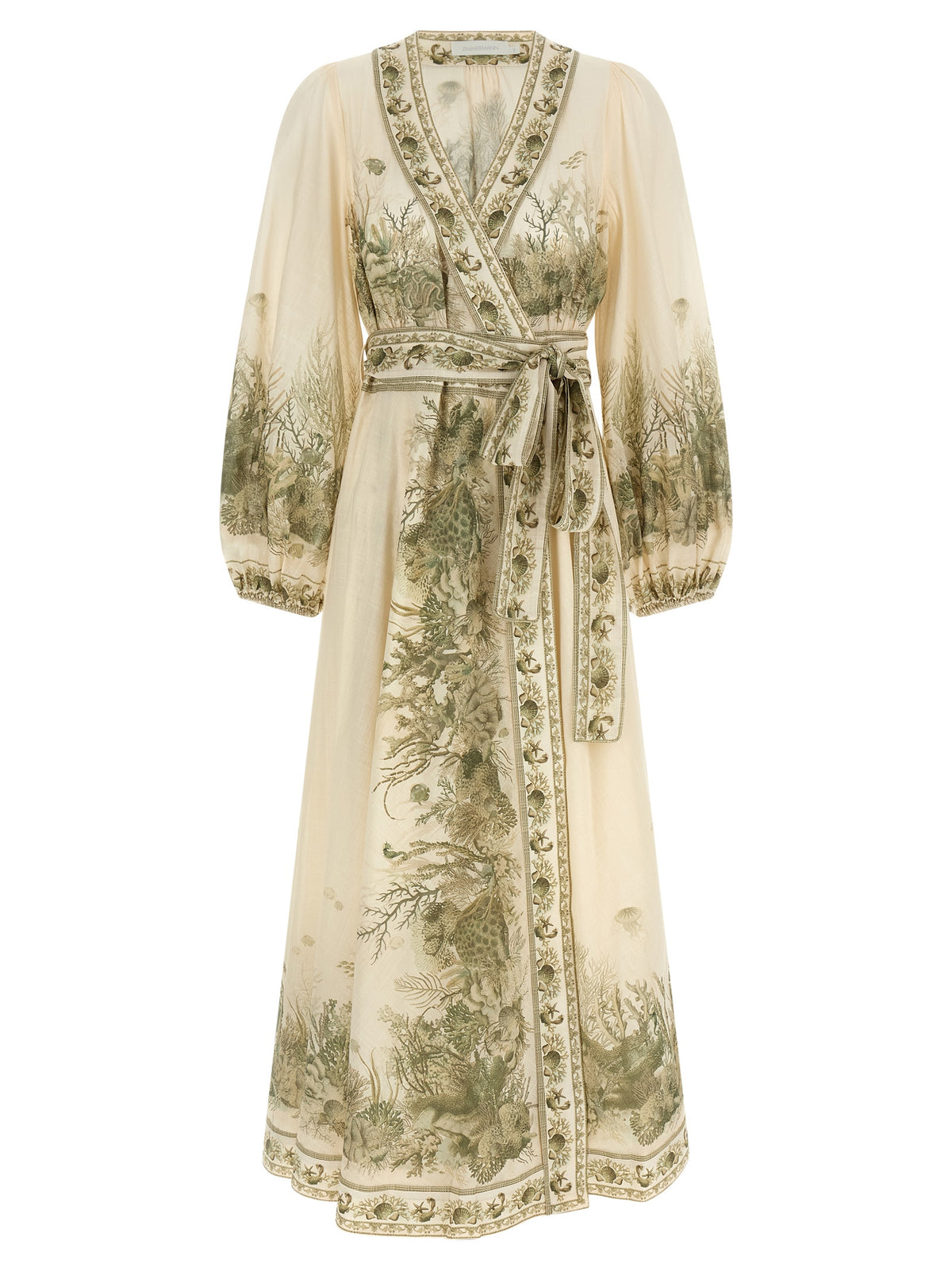 Zimmermann Bicolor Cotton Midi Dress