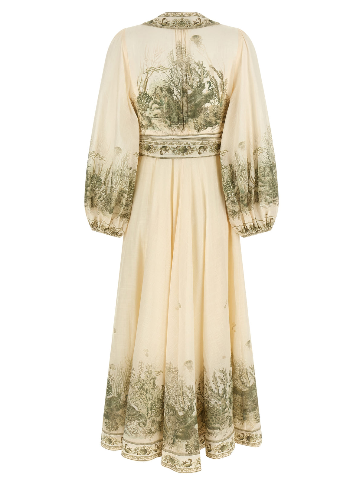 Zimmermann Bicolor Cotton Midi Dress