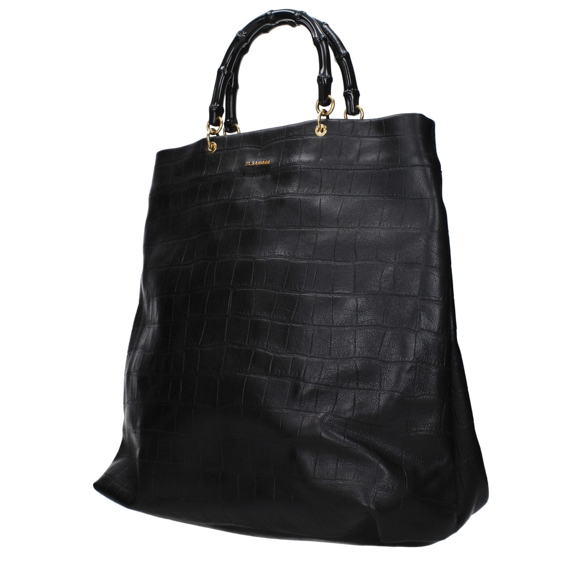 Jil Sander Black Leather Handbag