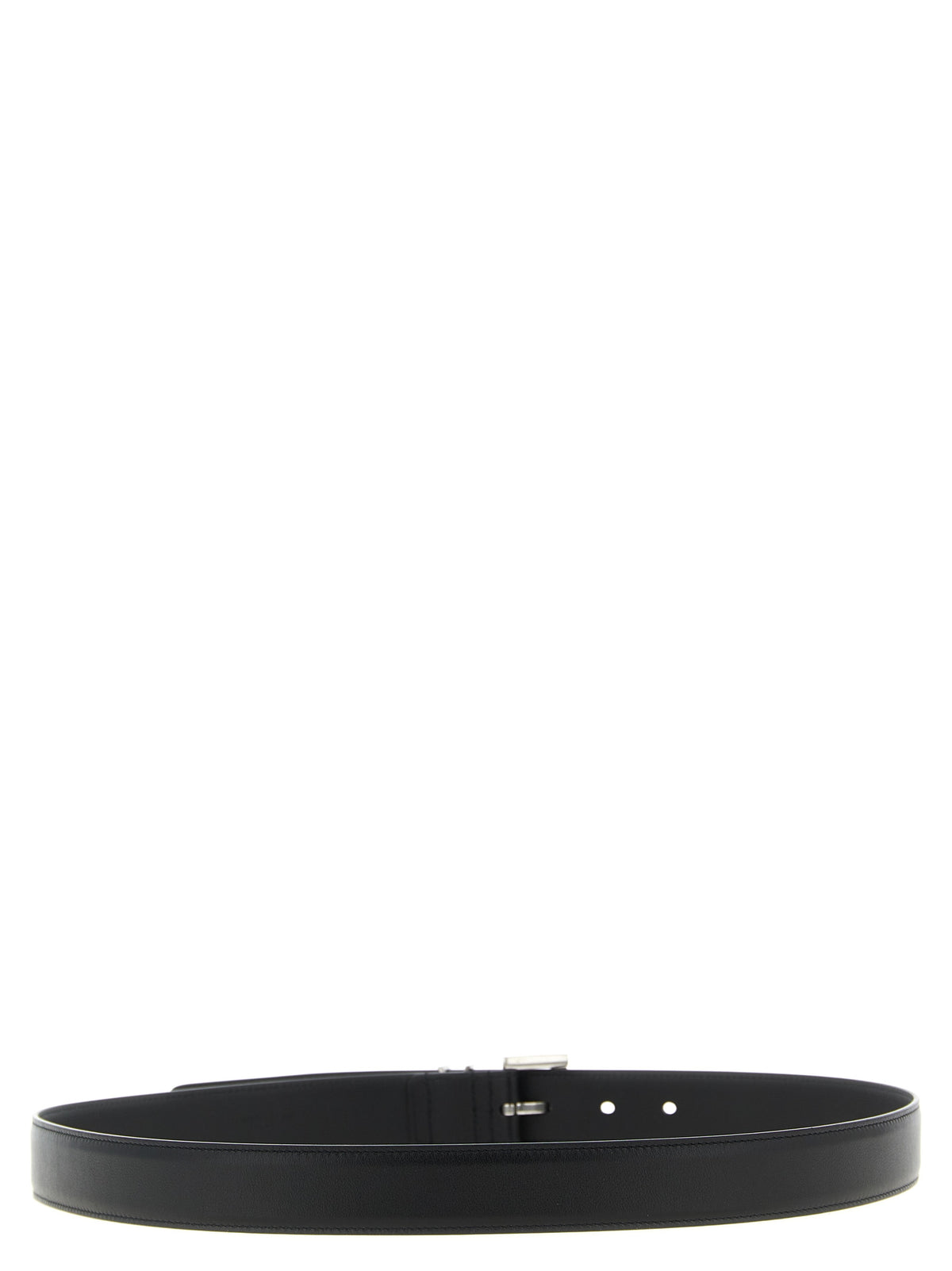 Saint Laurent Black Calfskin Regular Belt
