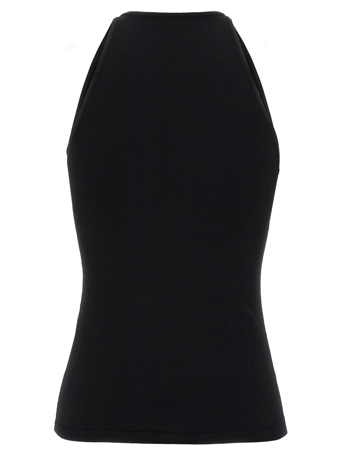 Max Mara Black Viscose Sleeveles T-Shirt