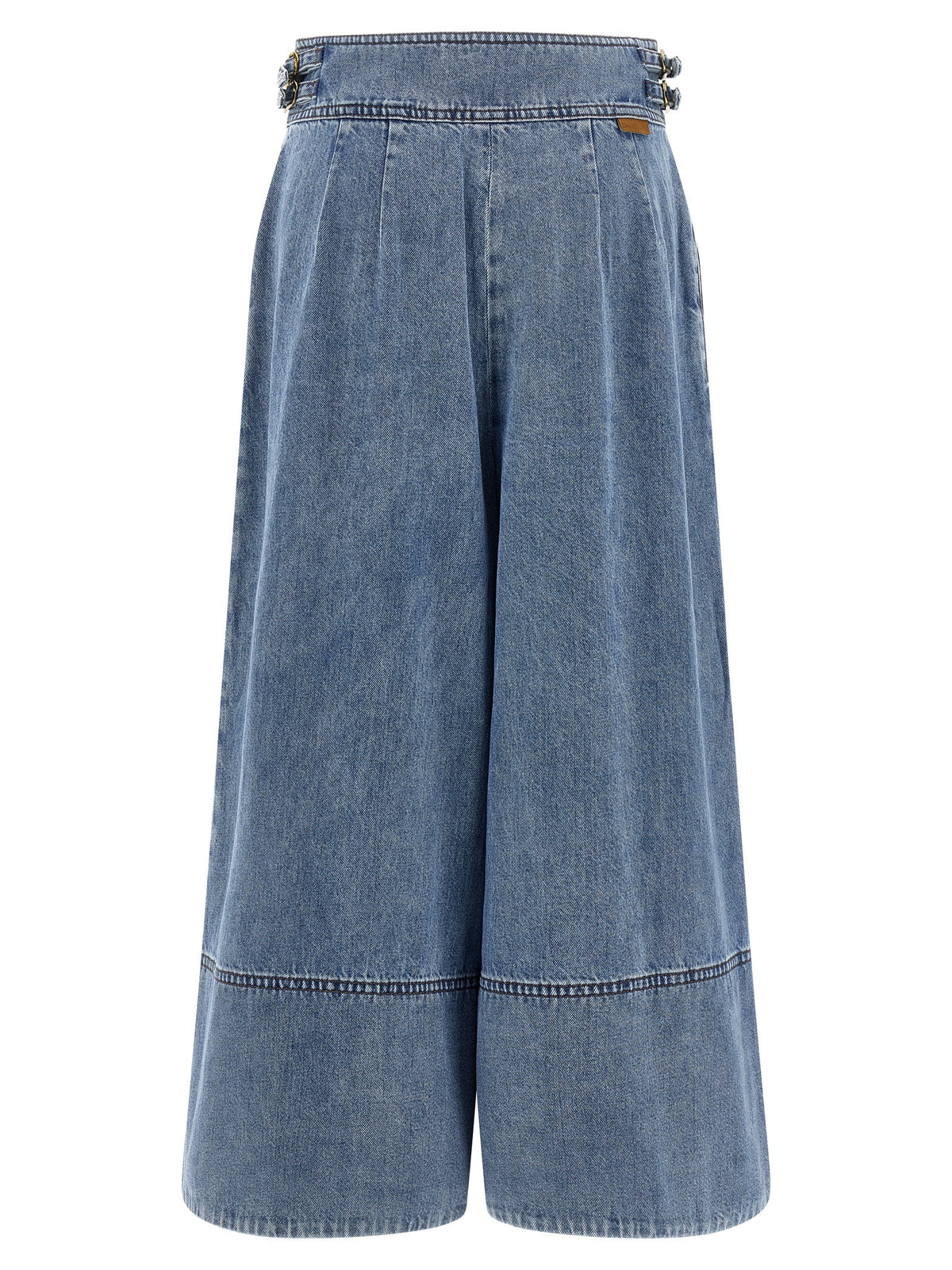 Zimmermann Blue Cotton Cropped Jeans