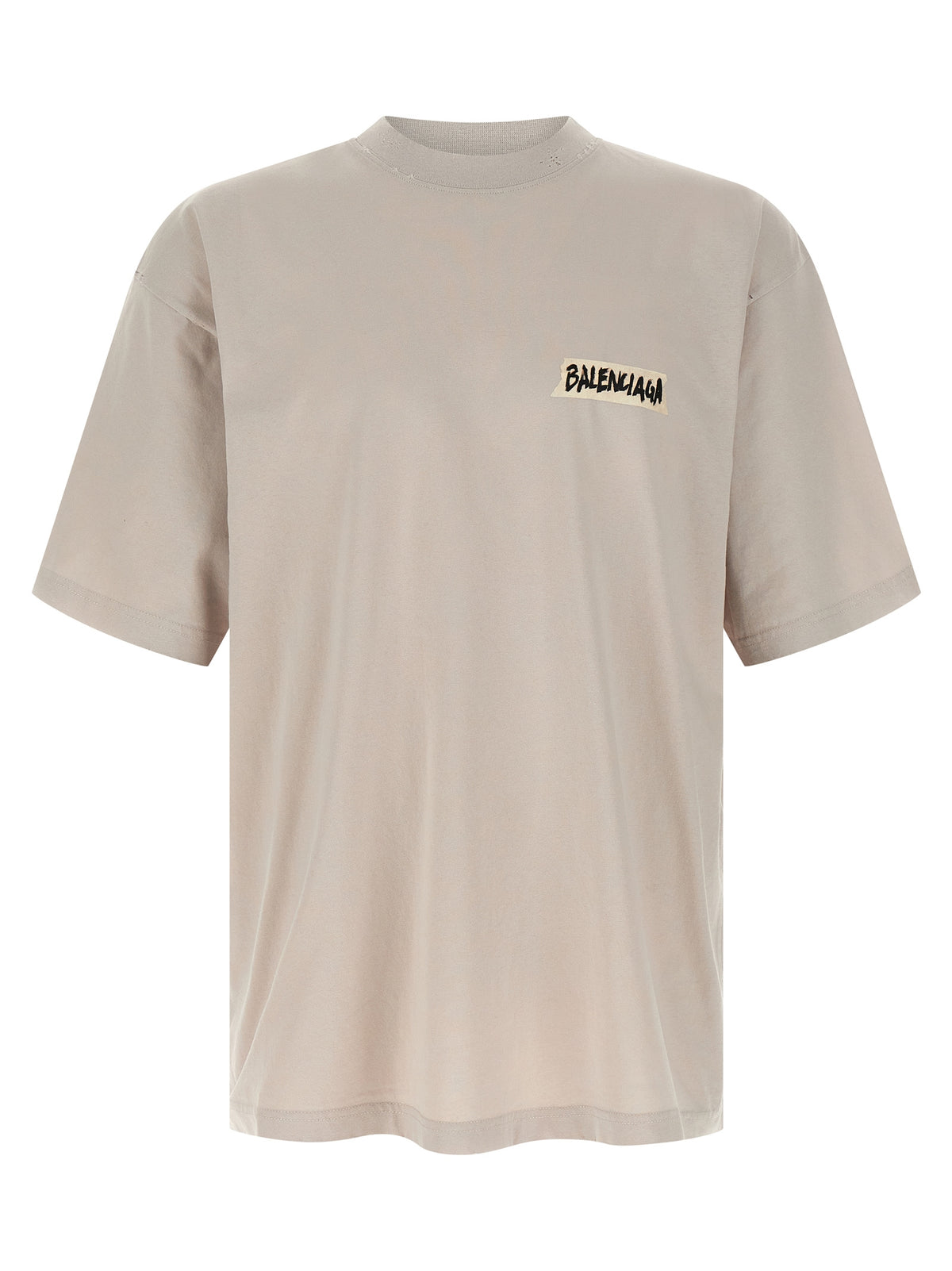 Balenciaga Gray Cotton T-Shirt