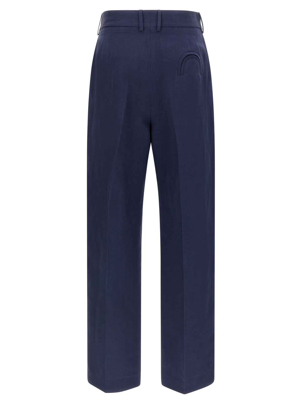 Blazé Milano Blue Linen Casual Pants