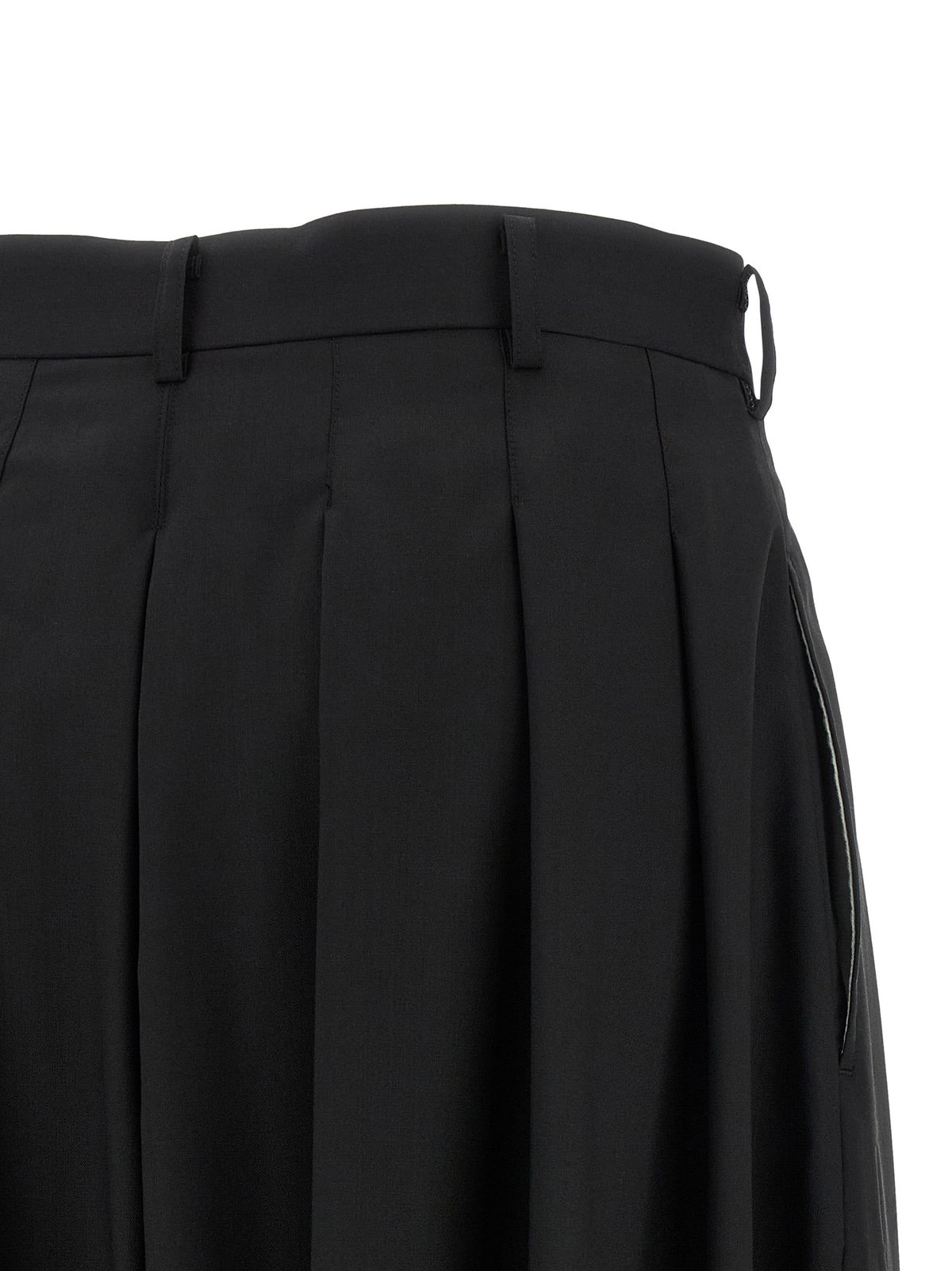 Comme Des Garçons Black Wool Pants