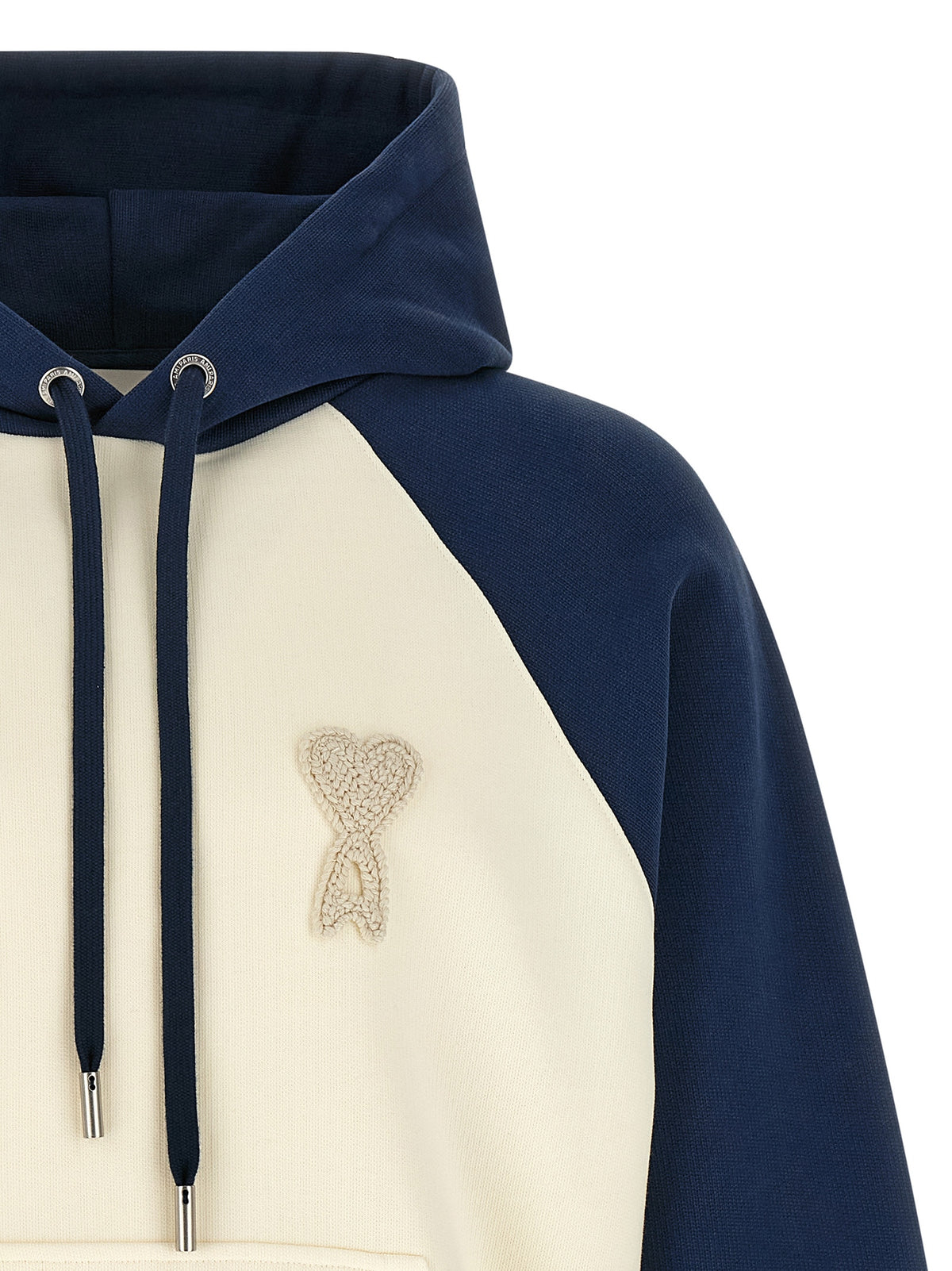 Ami Paris Blue Cotton Sweatshirt