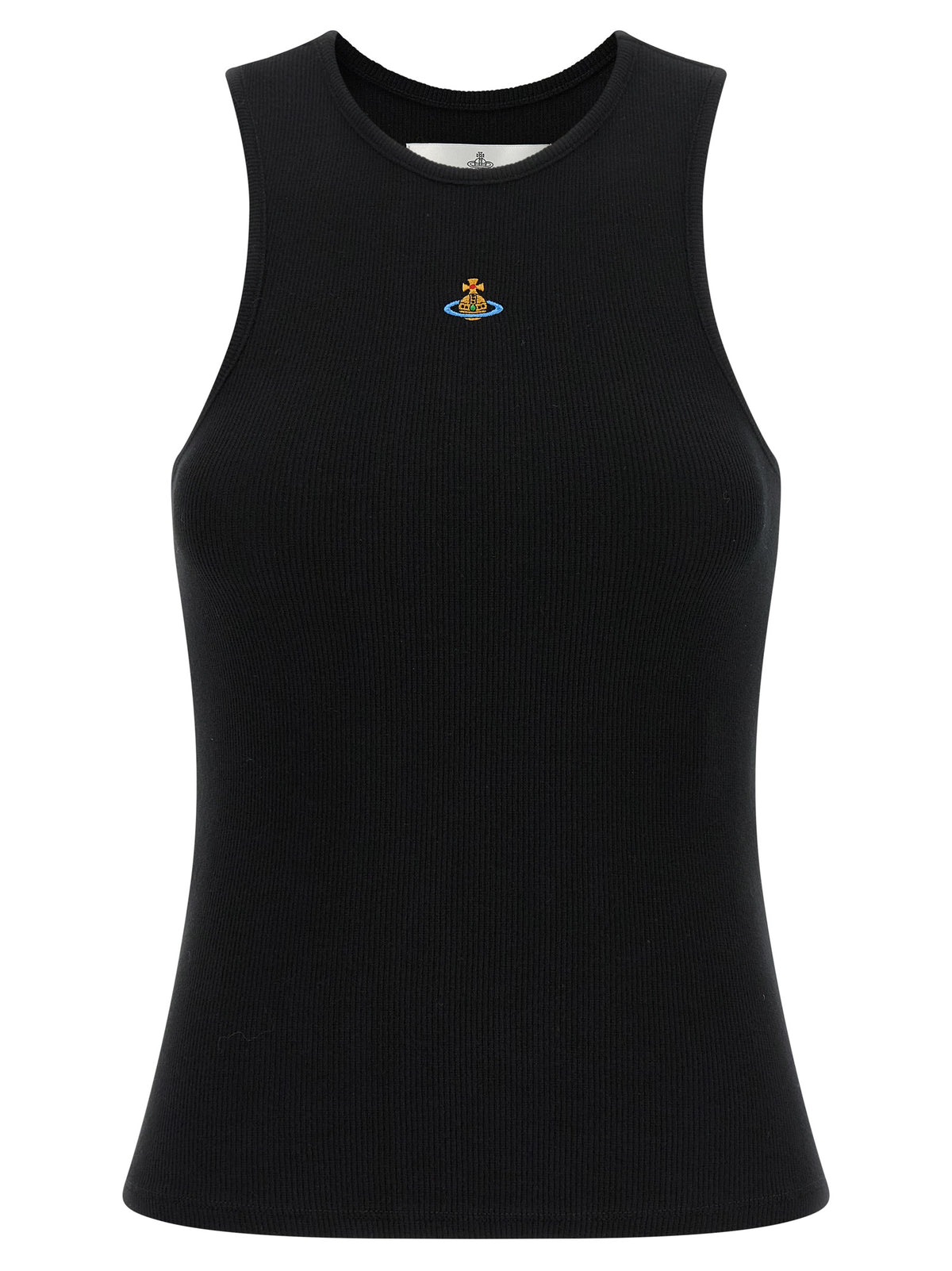 Vivienne Westwood Black Cotton Sleeveles T-Shirt