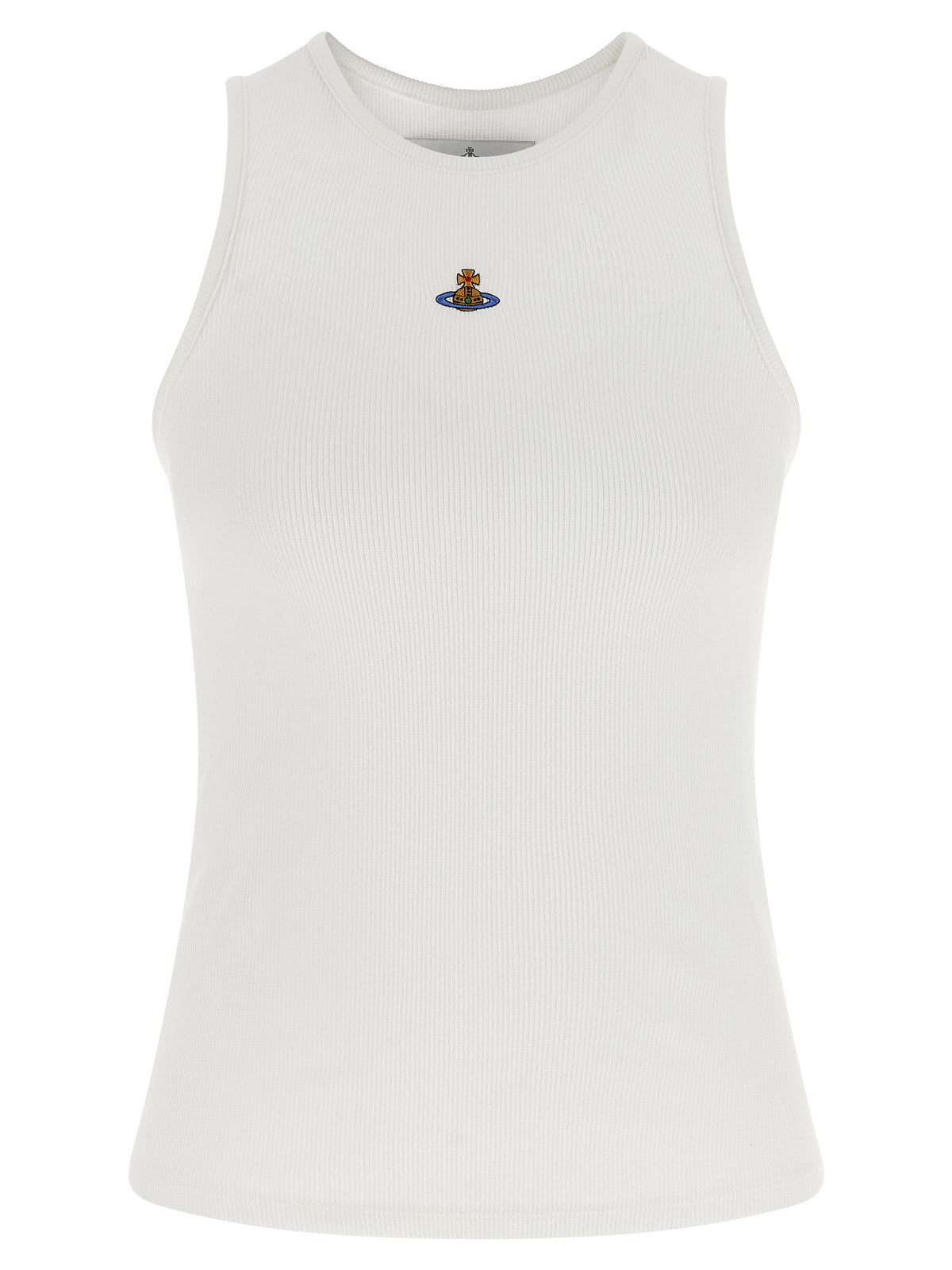 Vivienne Westwood White Cotton Sleeveles T-Shirt