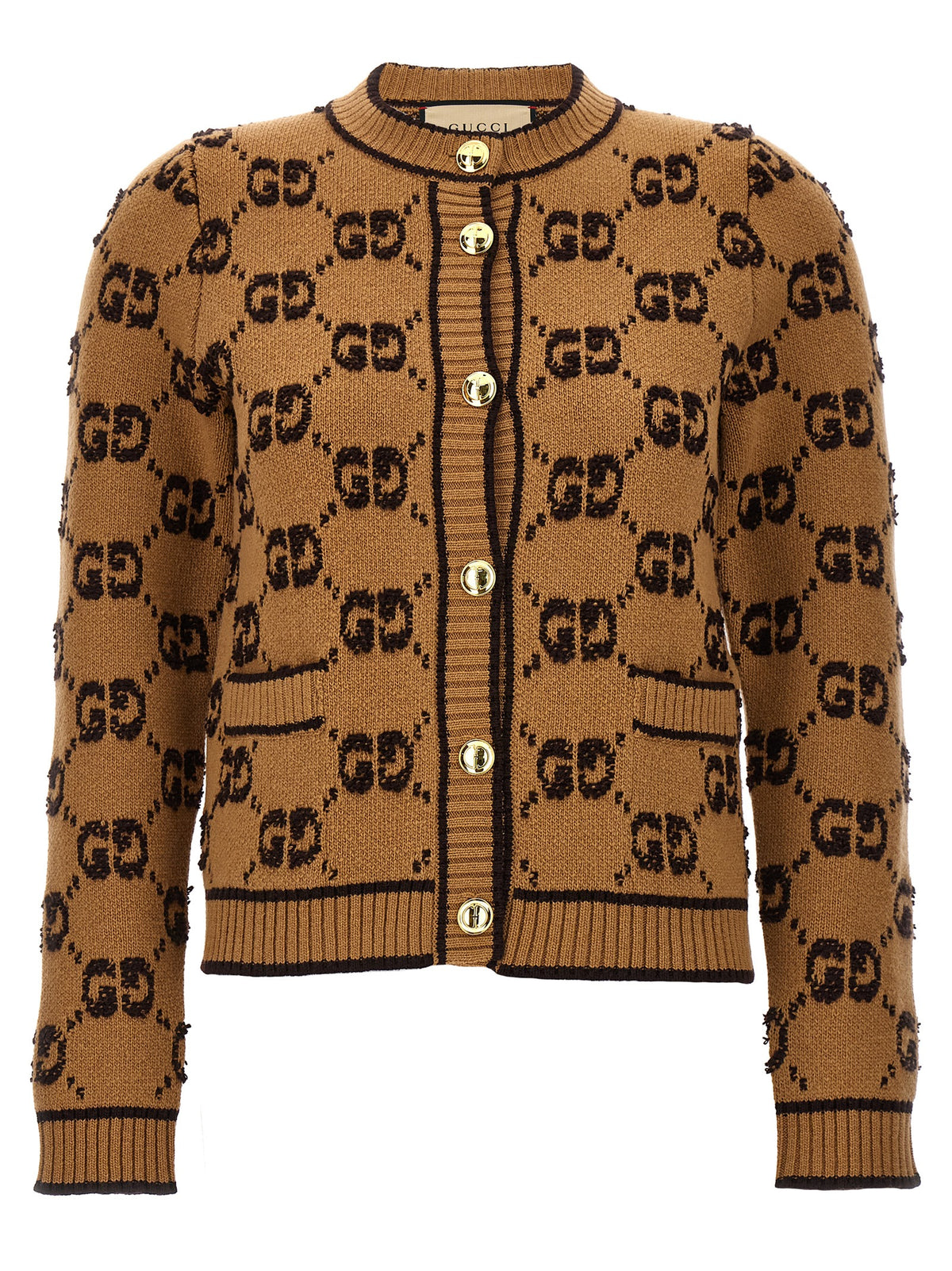 Gucci Beige Wool Cardigan