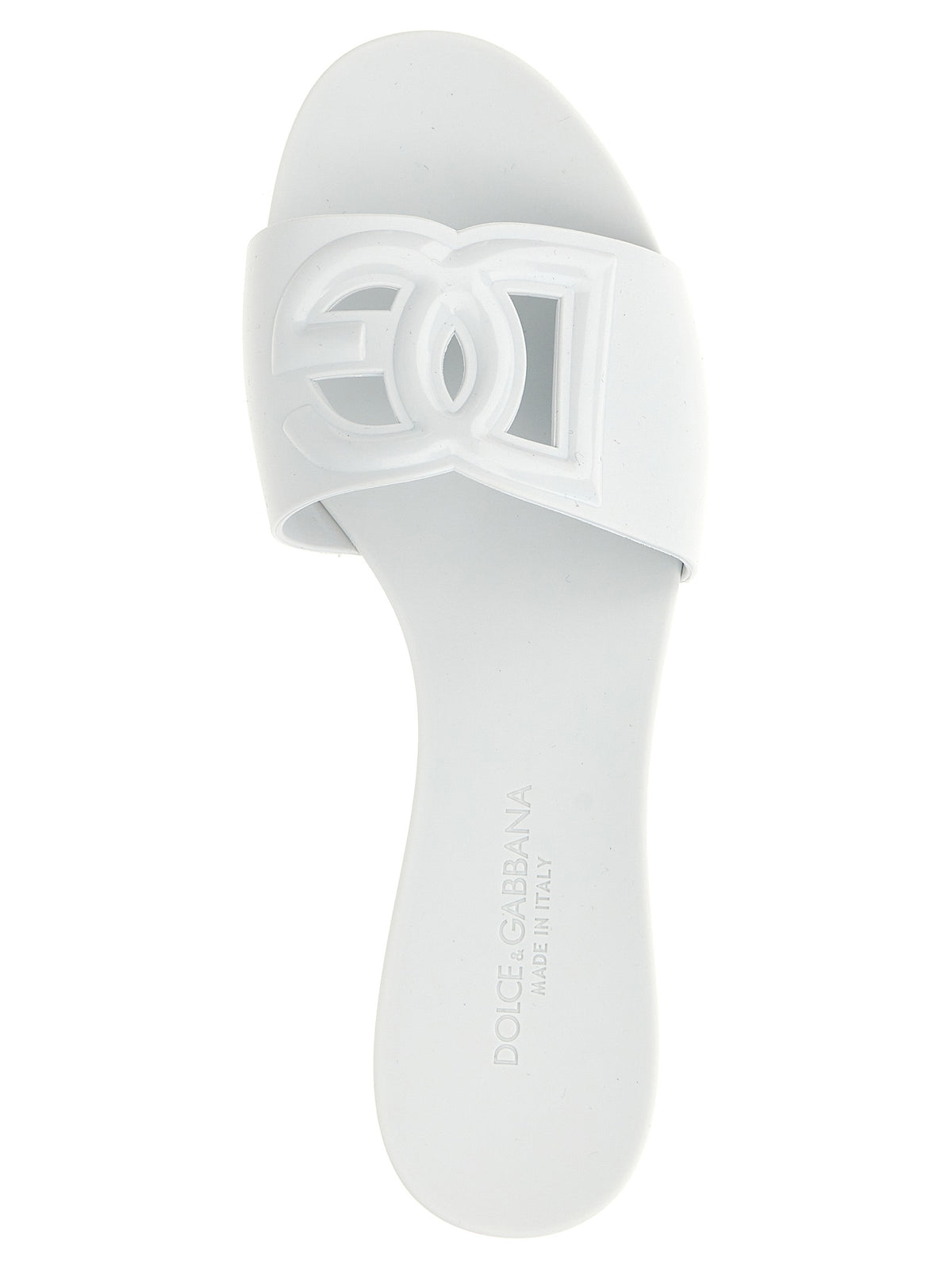 Dolce & Gabbana White Plastic Slides