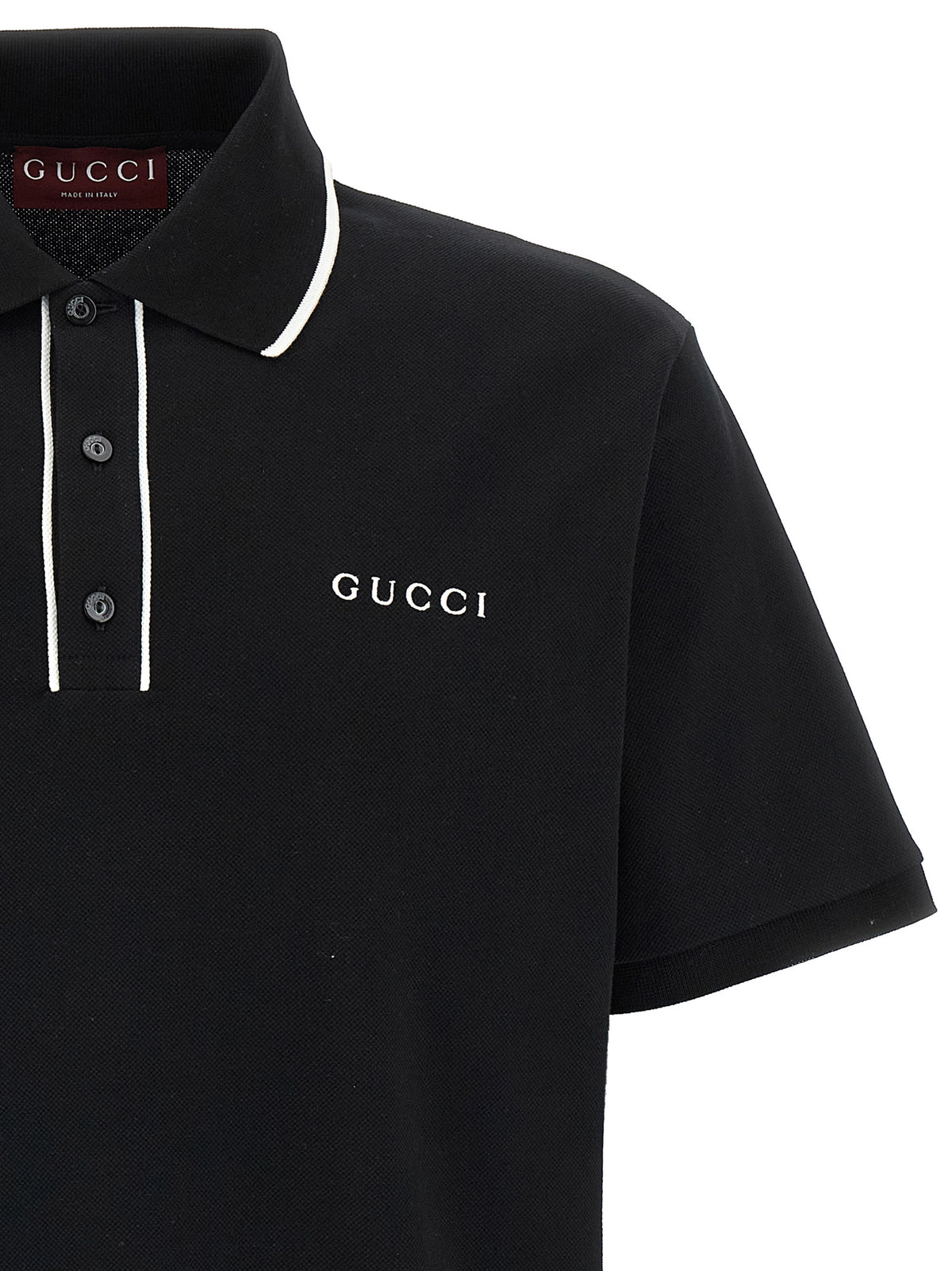 Gucci Bicolor Cotton Polo Shirt
