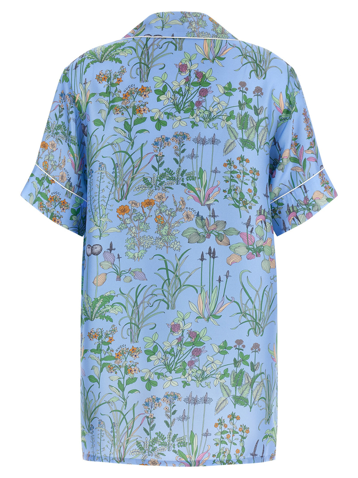 Gucci Blue Silk Blouse