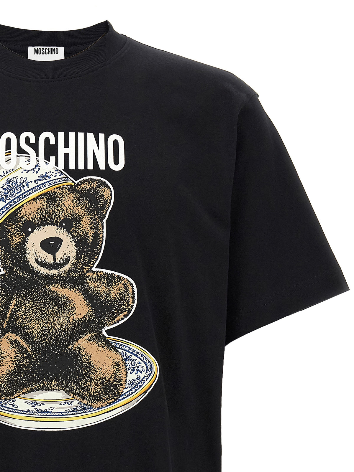 Moschino Black Cotton T-Shirt