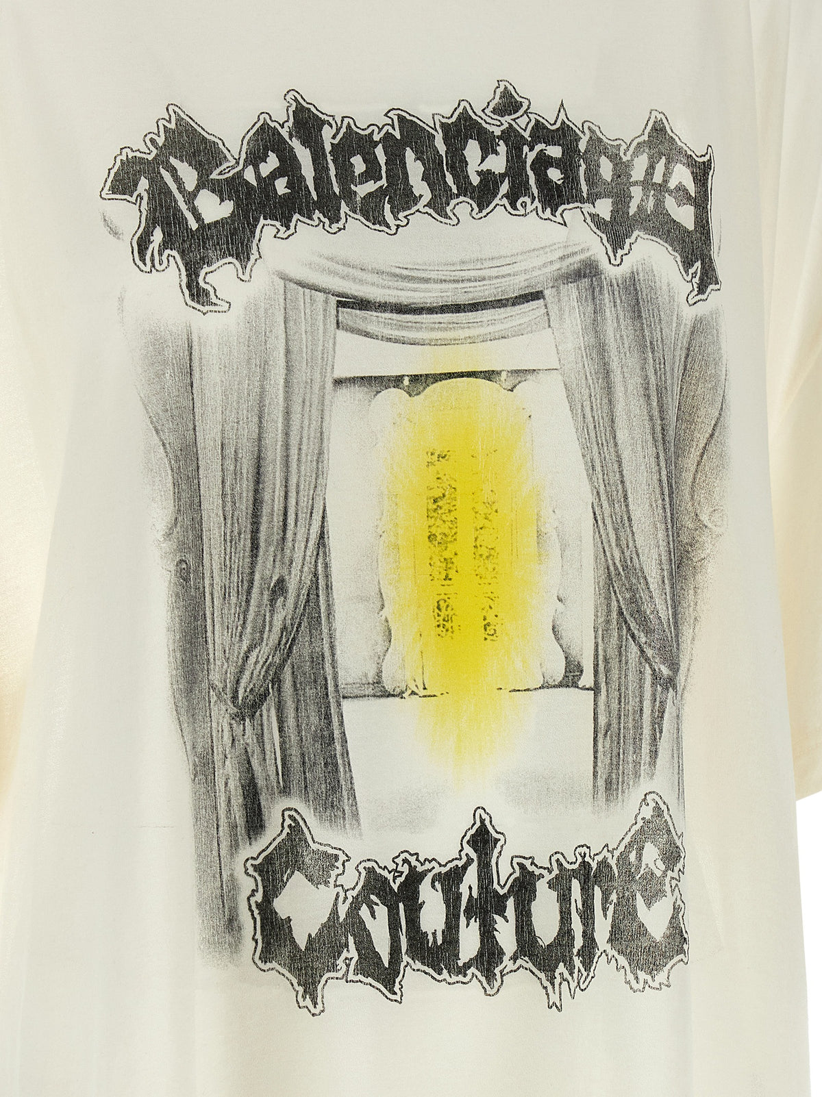 Balenciaga White Cotton T-Shirt