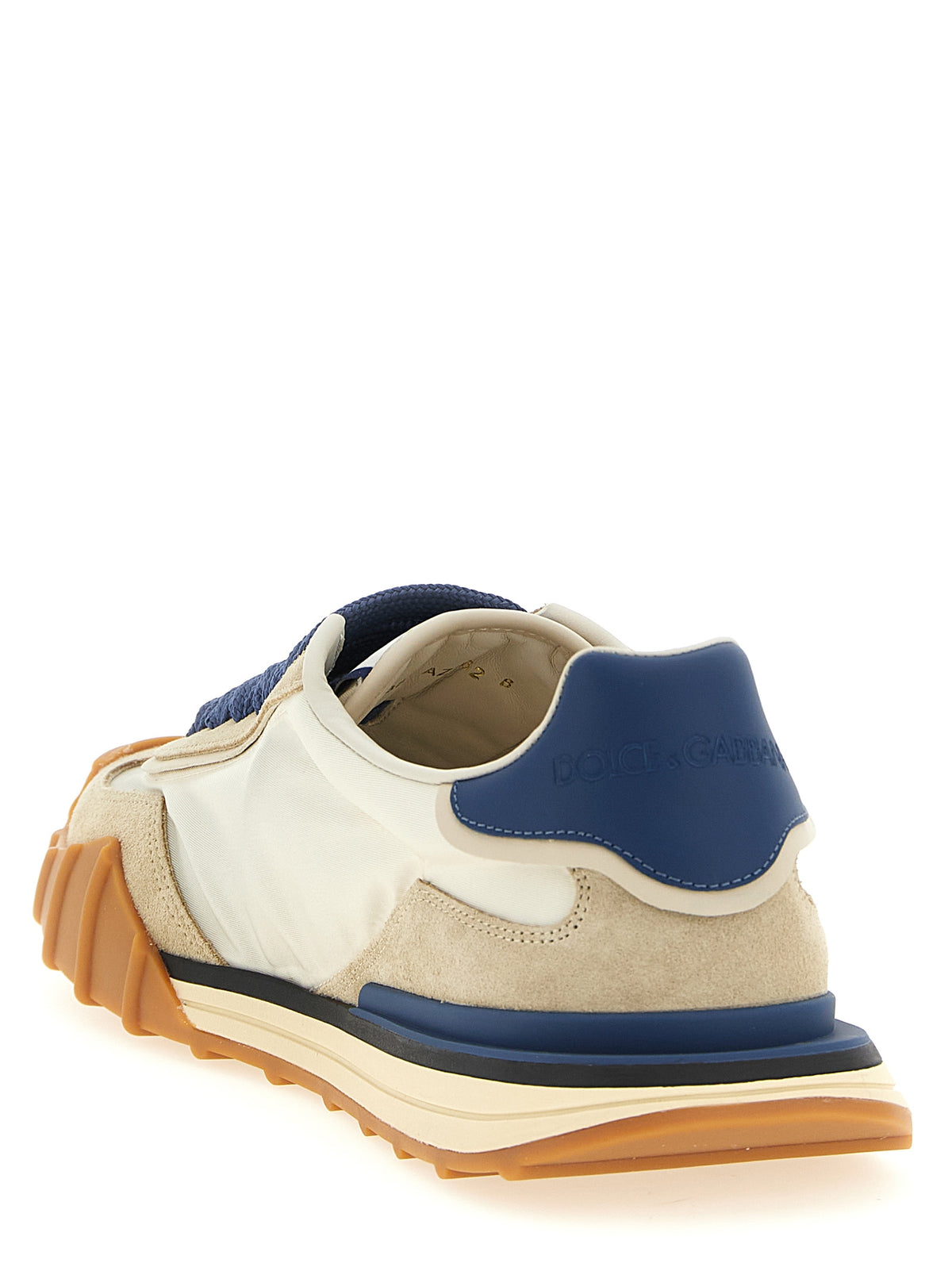 Dolce & Gabbana Blue Calfskin Athletic Sneakers