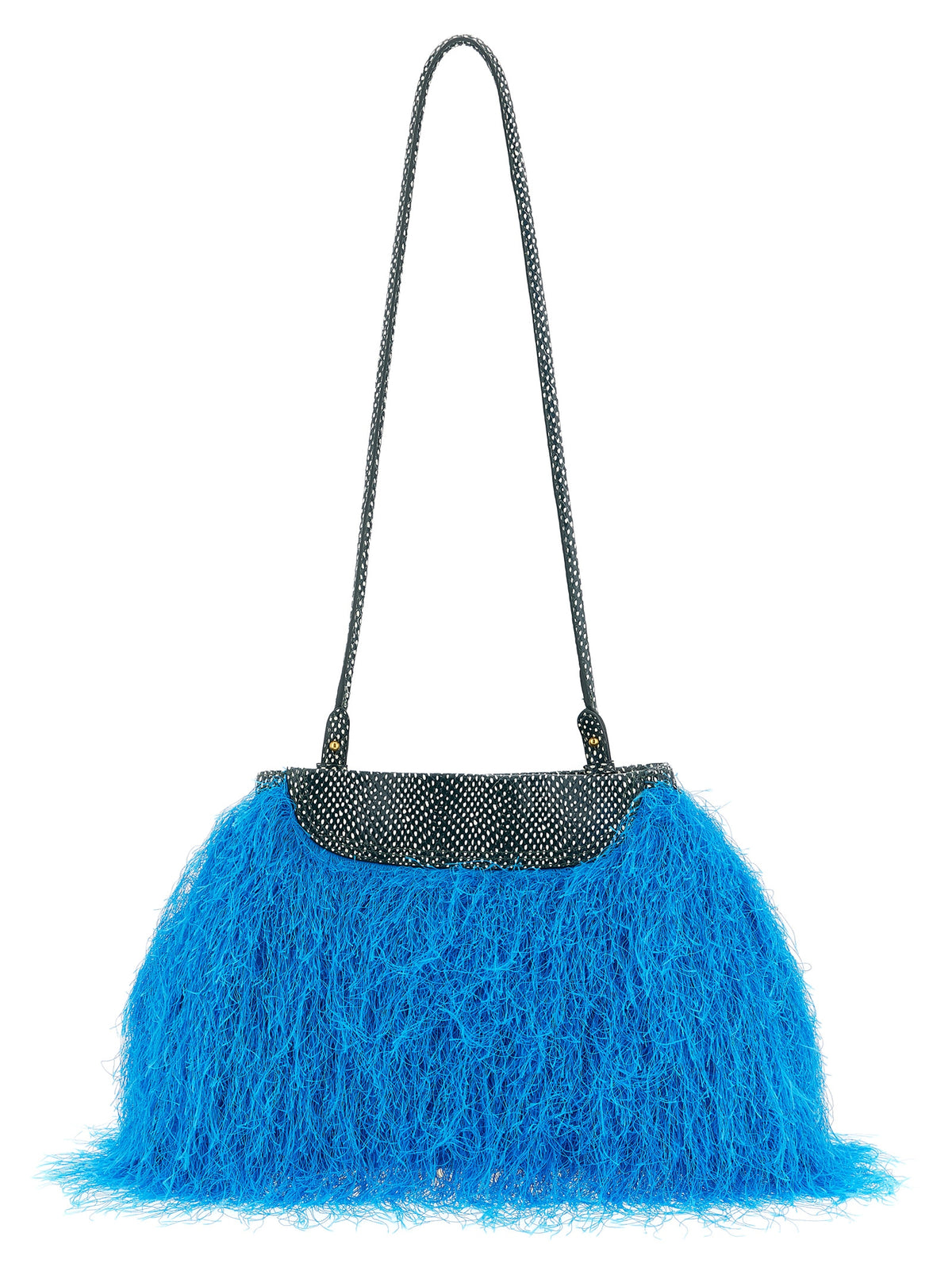 Dries Van Noten Blue Polyester Clutch Bag