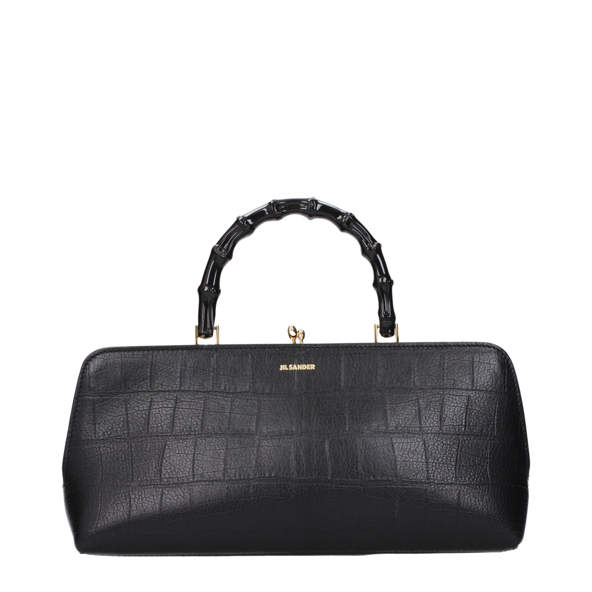 Jil Sander Black Leather Handbag