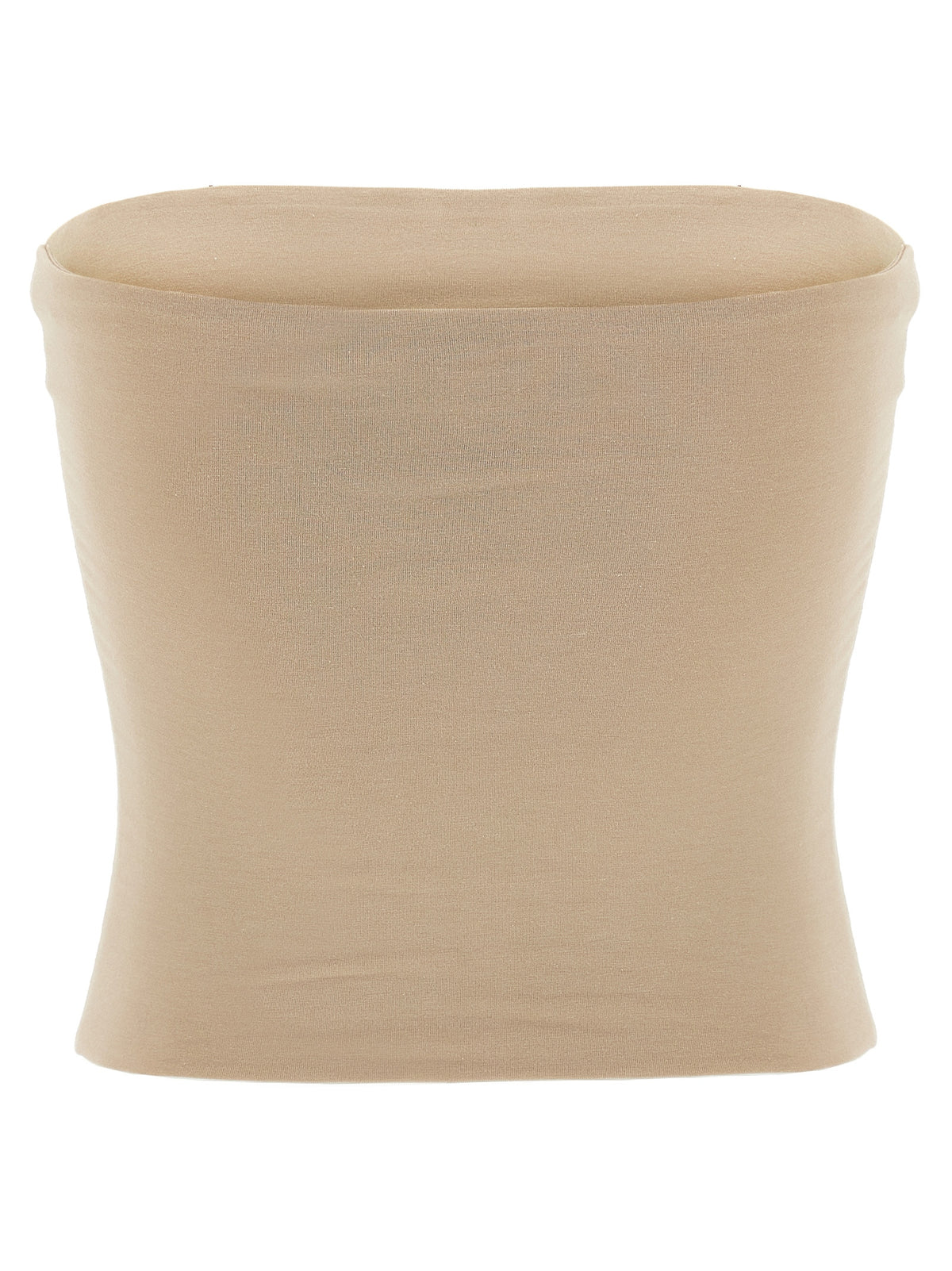 Brunello Cucinelli Beige Cotton Sleeveles T-Shirt