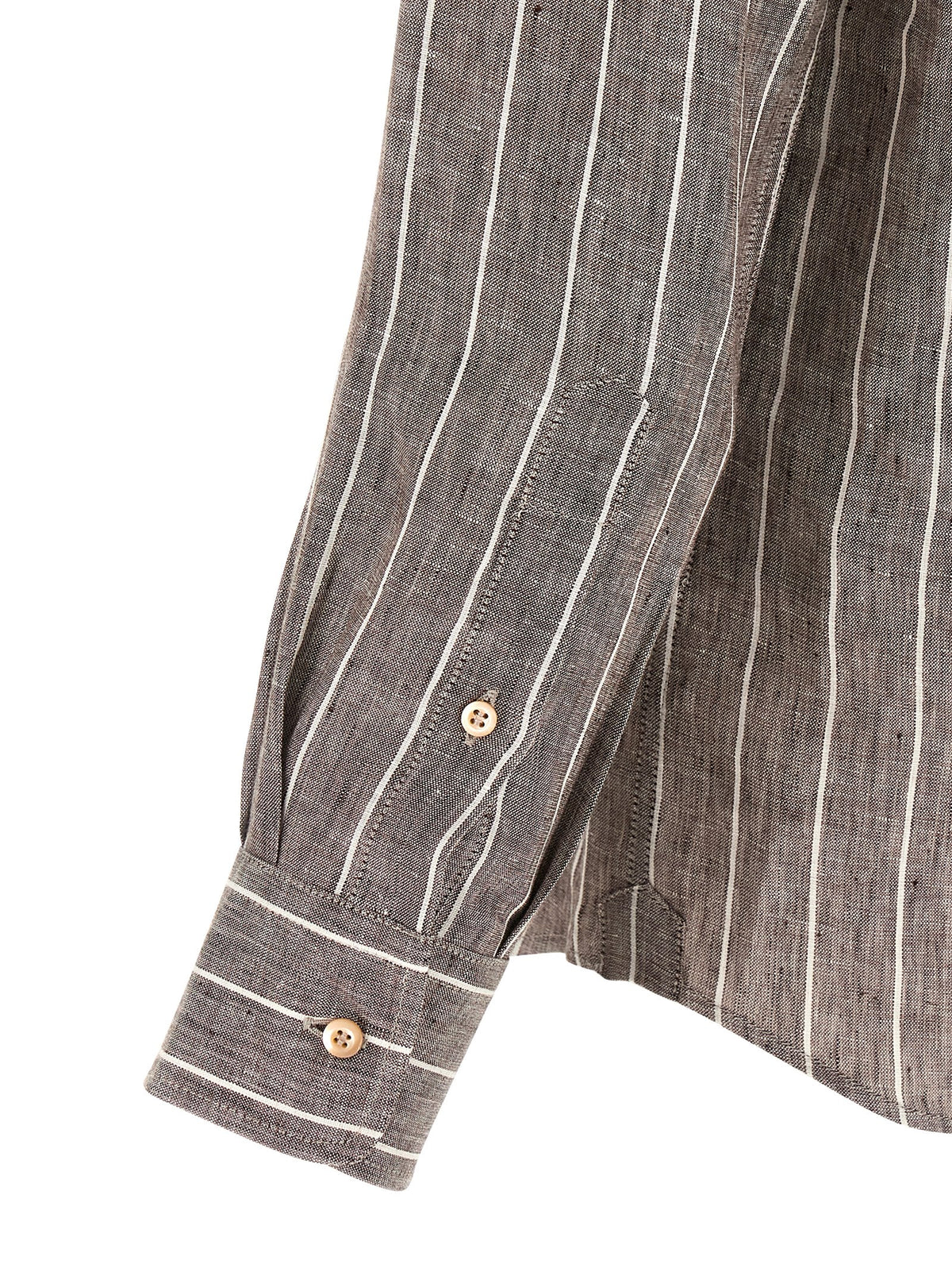 Brunello Cucinelli Brown Linen Blouse