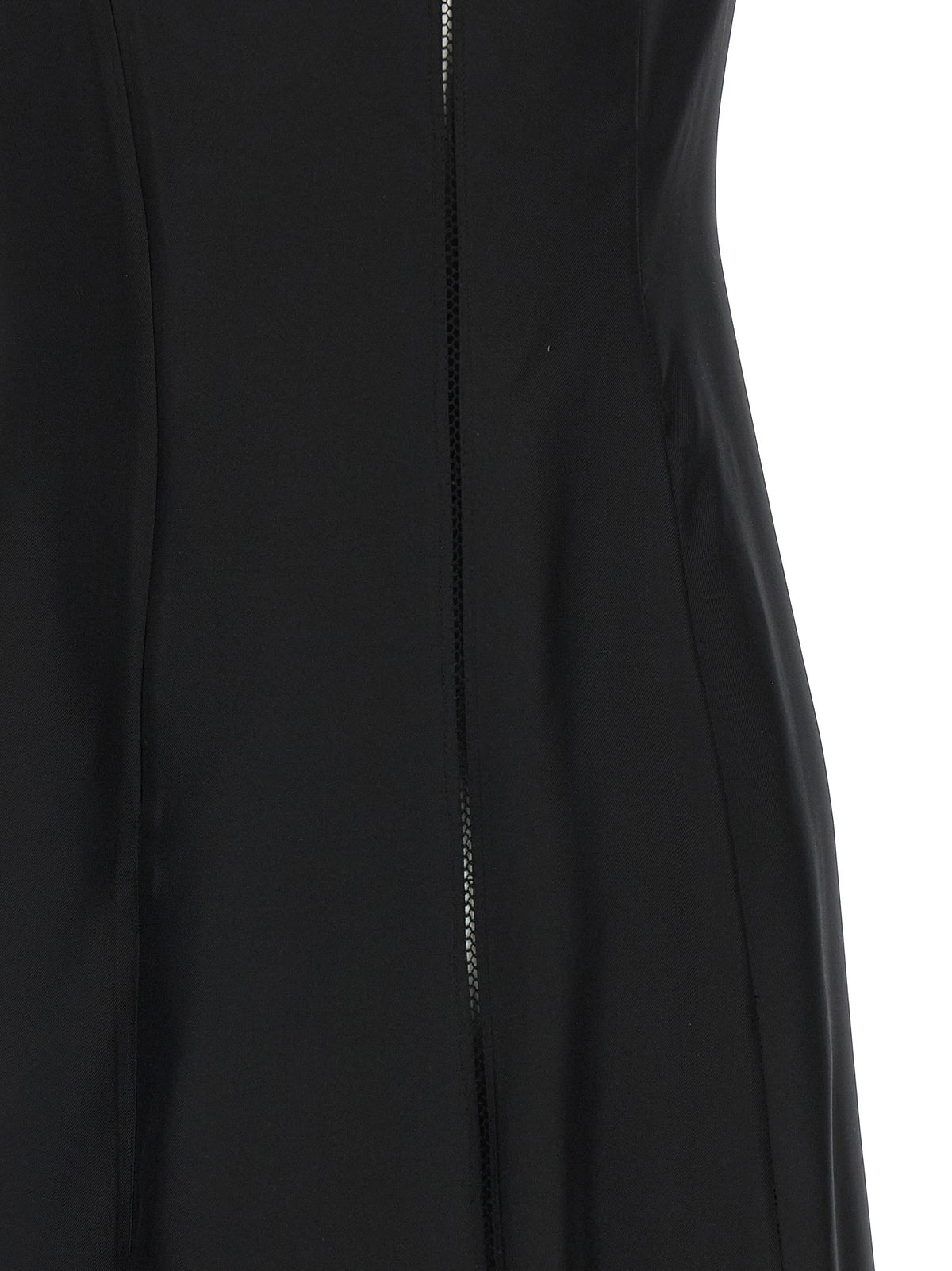 Loulou De Saison Black Silk Midi Dress