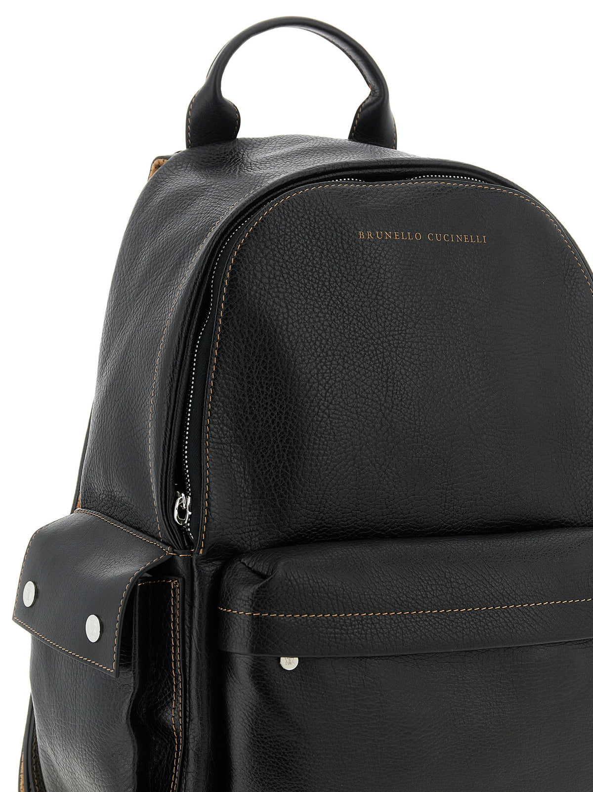 Brunello Cucinelli Black Calfskin Backpack