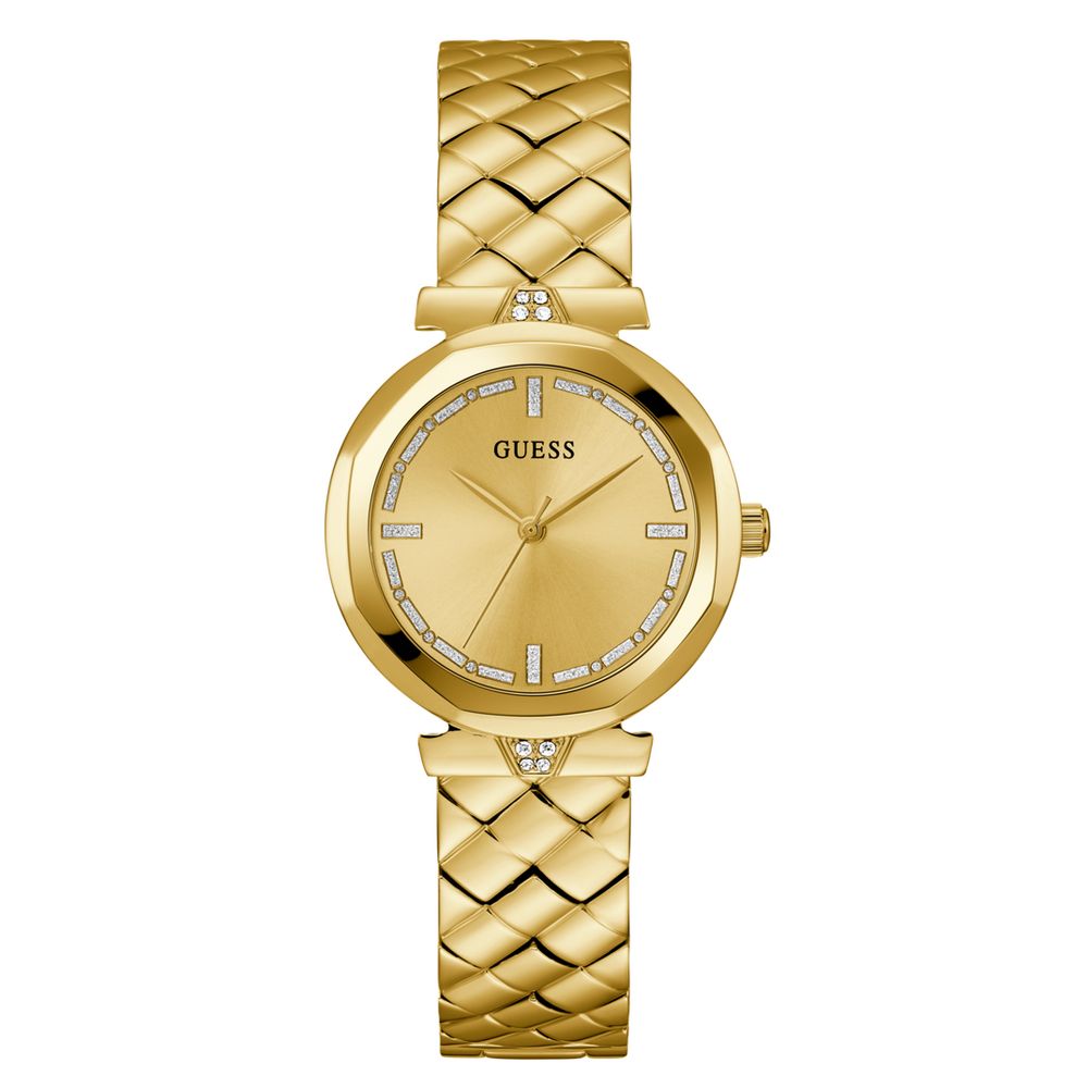 Guess Gold Stainless Steel Dress Watch