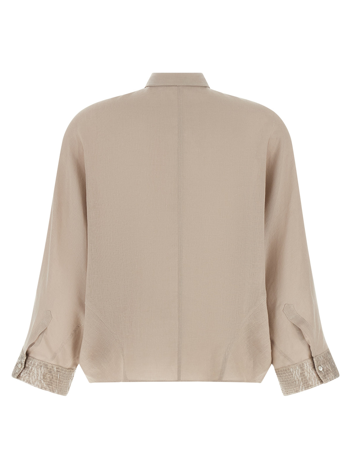Brunello Cucinelli Beige Linen Blouse