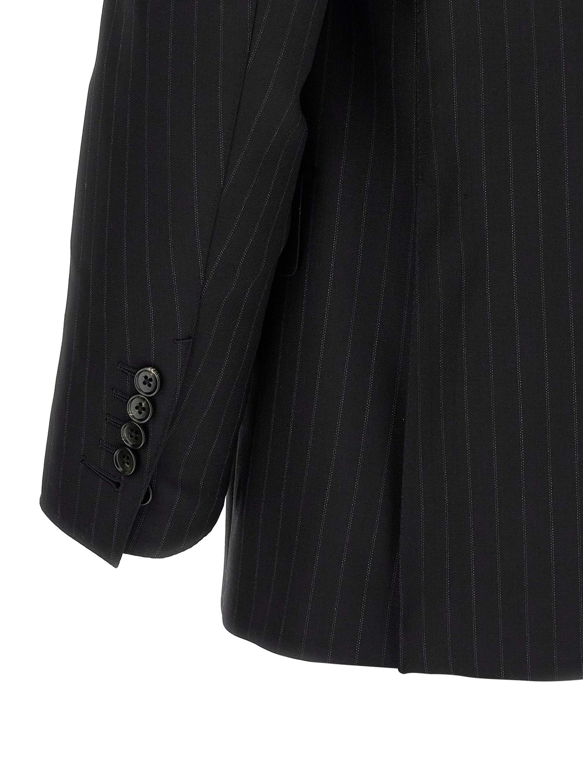 Tom Ford Black Wool Two-Piece Suit
